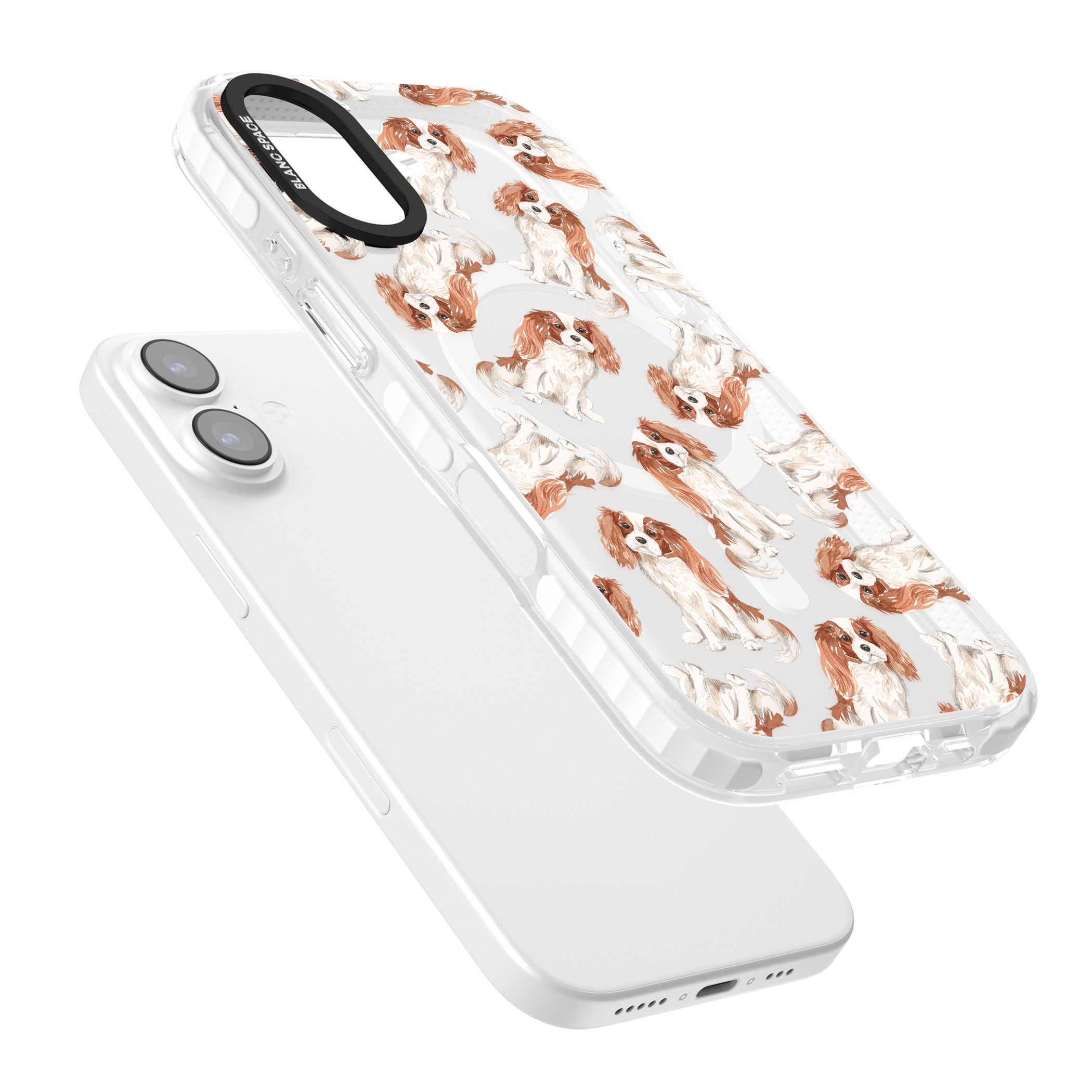 Cavalier King Charles Spaniel iPhone 17 Impact Pro Clear Phone Case Colours