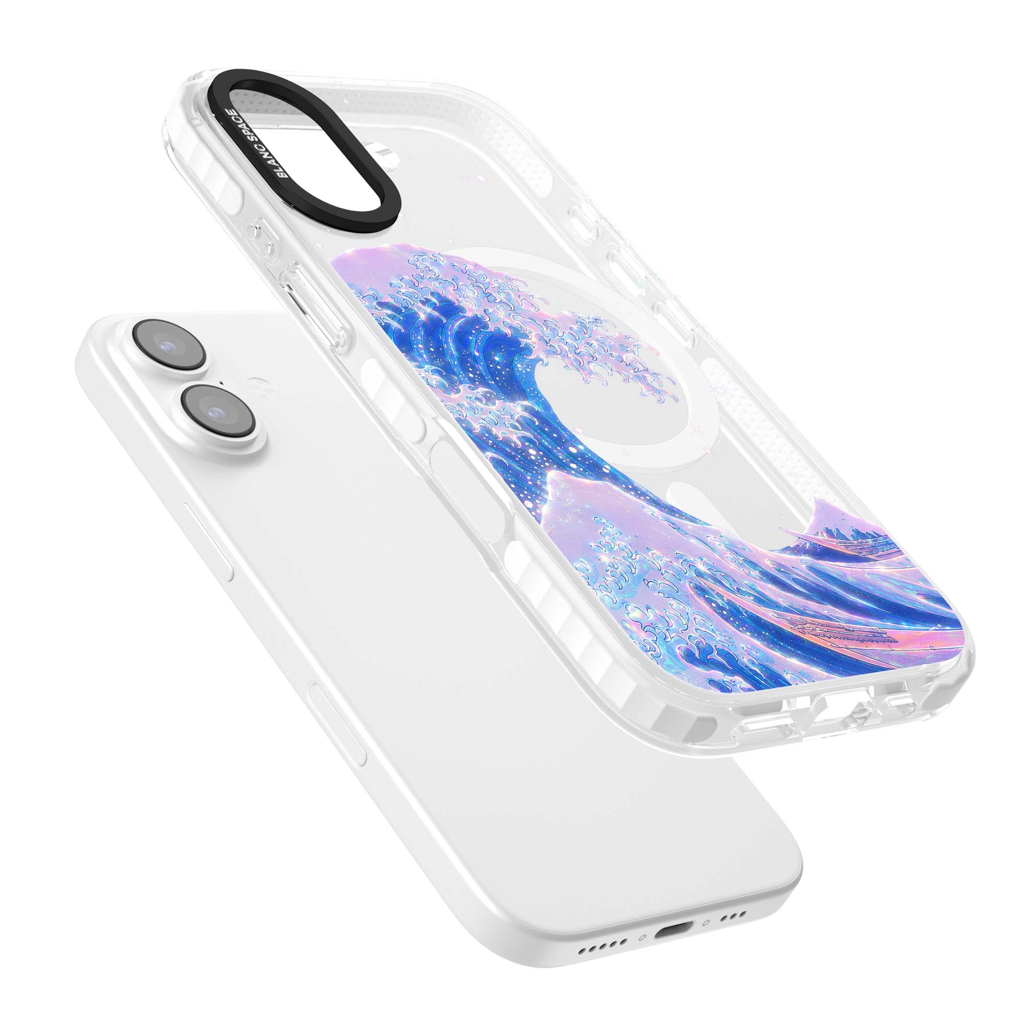 The Great Wave In Opal japanese iPhone case | Impact Magsafe case for iPhone 17