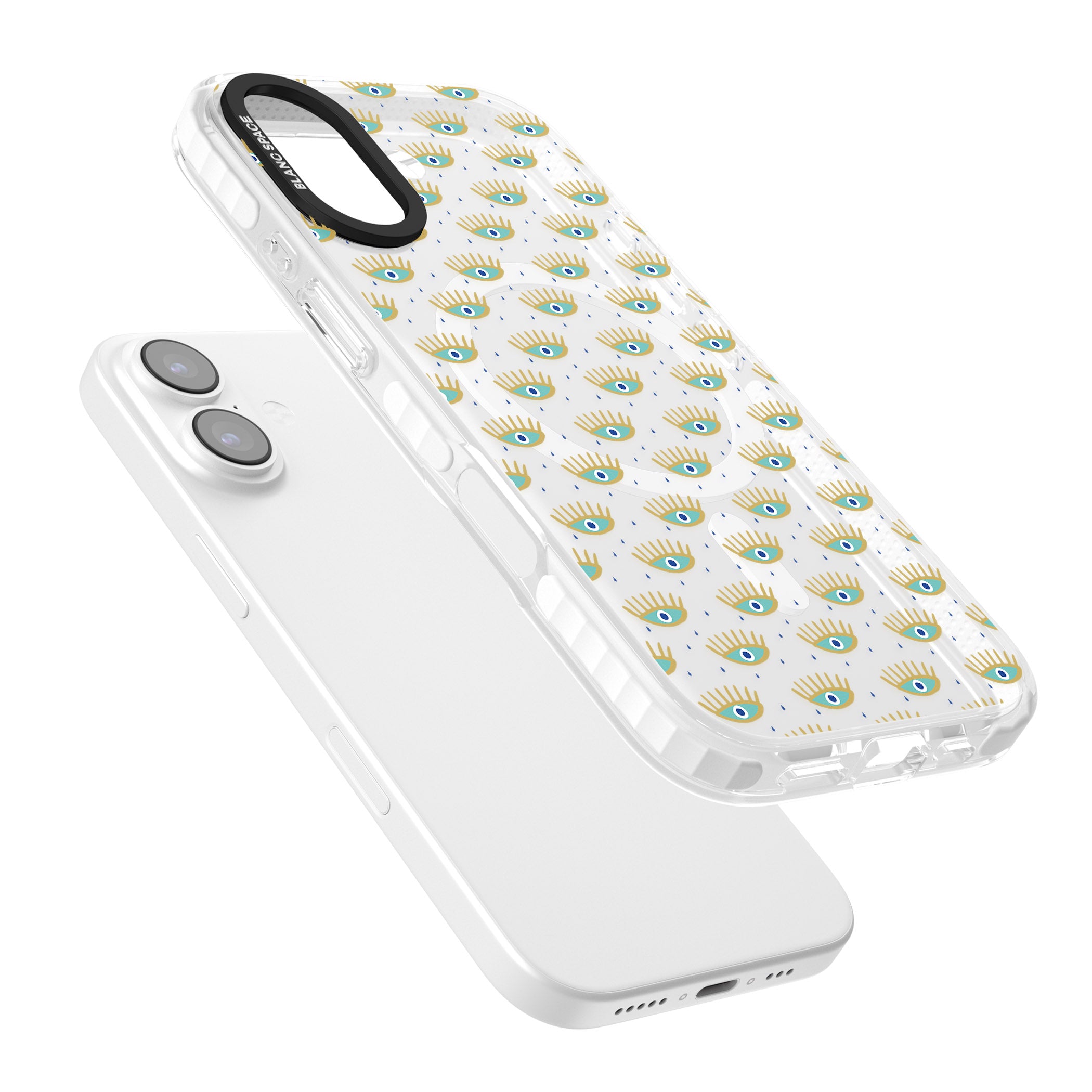 Crying Eyes Pattern iPhone 17 Impact Pro Clear Phone Case Colours
