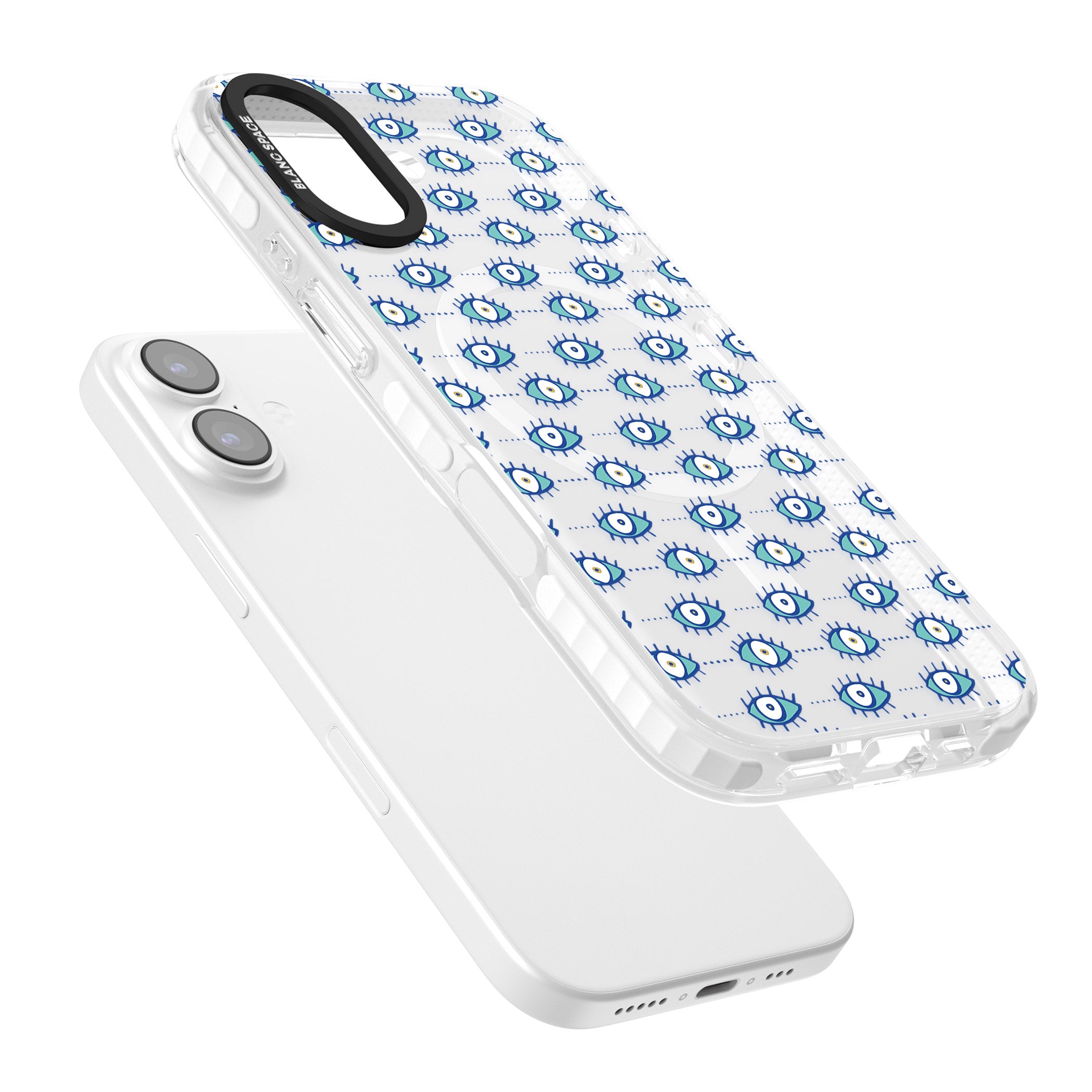 Psychedelic Eyes iPhone 17 Impact Pro Clear Phone Case Colours