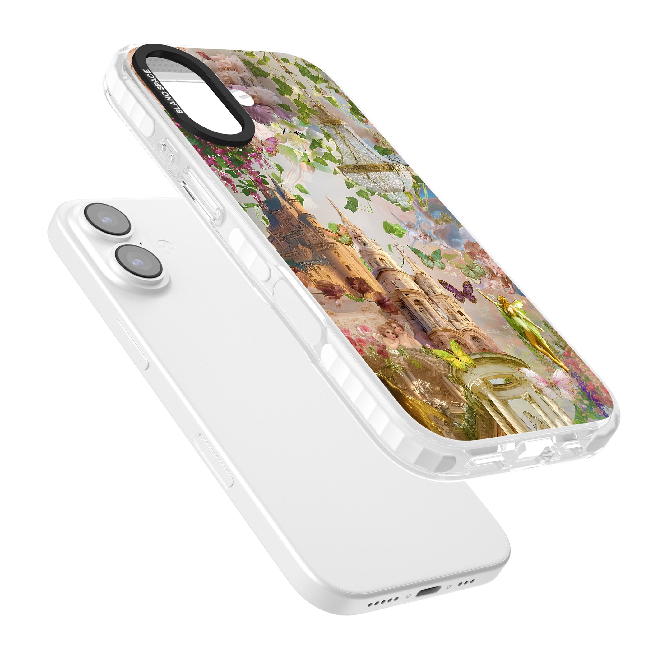 Fairies & Castles Collage iPhone 17 Impact Pro Clear Phone Case Colours