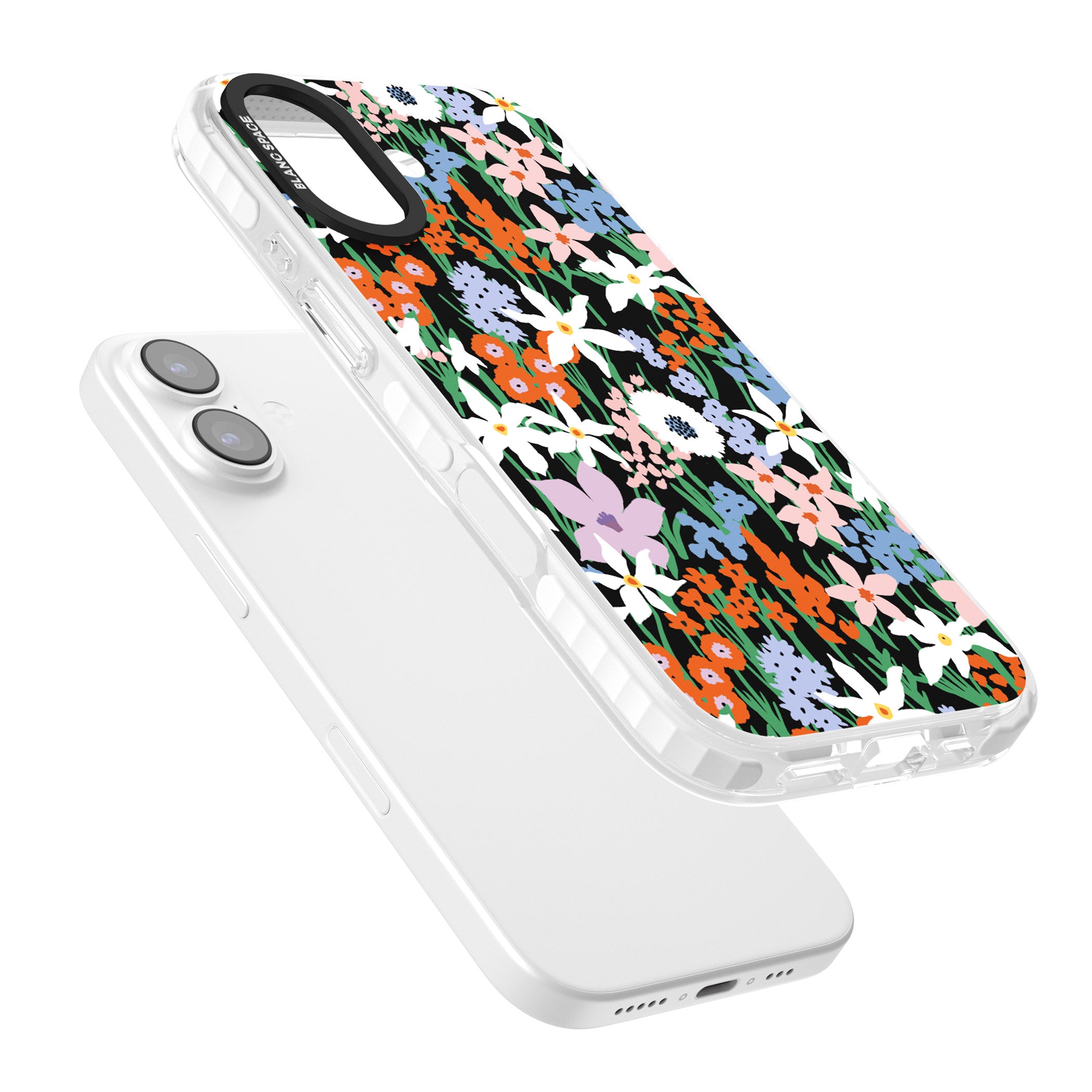 Floral Bloom Meadow Solid iPhone 17 Impact Pro Clear Phone Case Colours