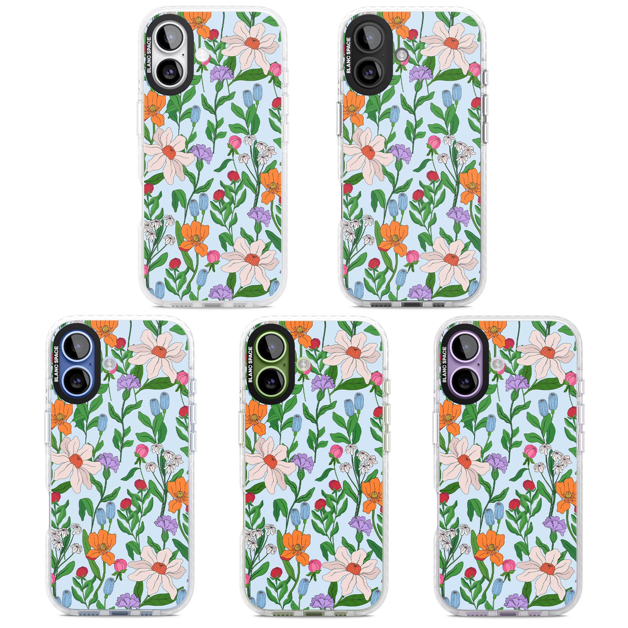 Full Bloom Background iPhone 17 Impact Pro Clear Phone Case APT Impact Protection