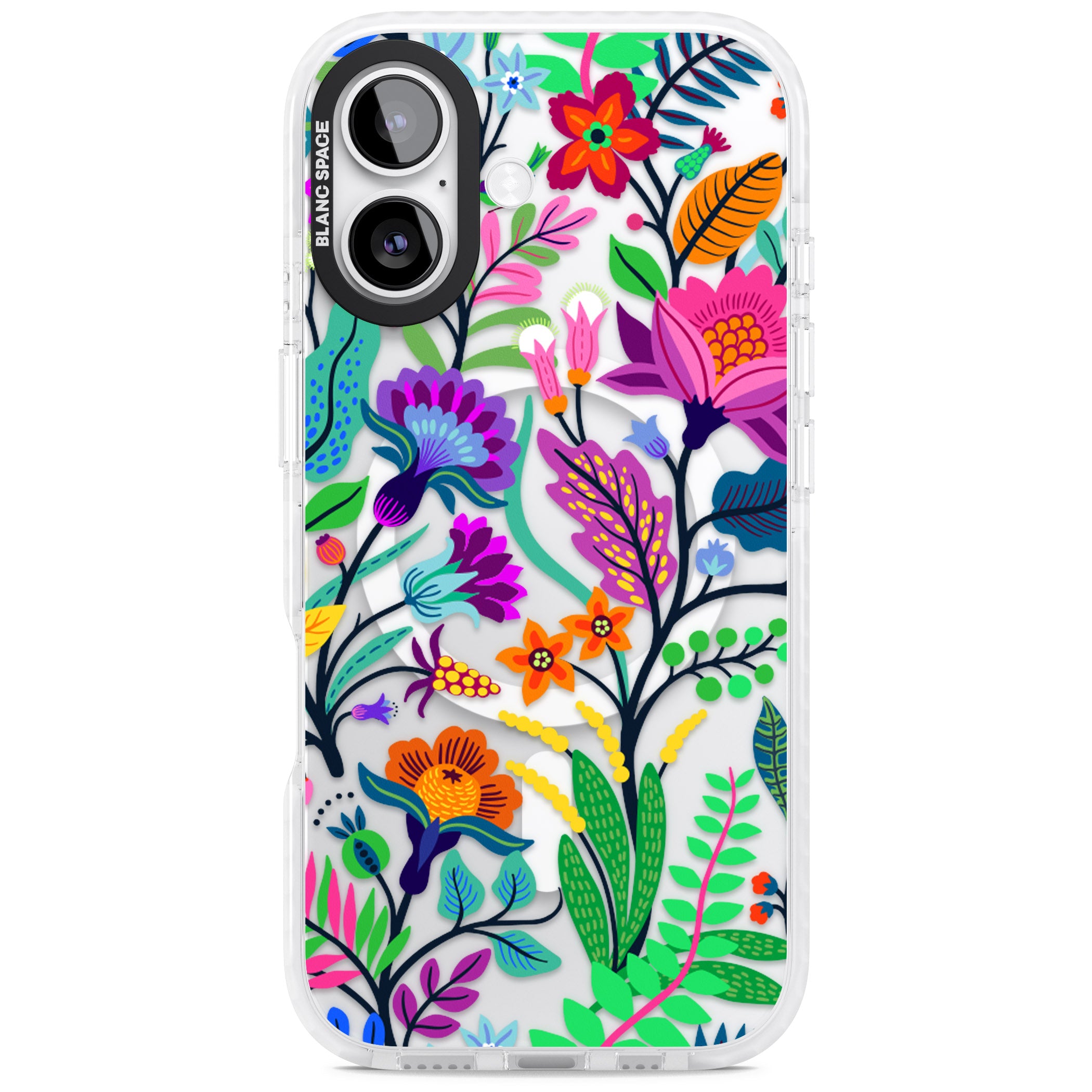 Floral Vibe iPhone 17 Impact Pro Clear Phone Case