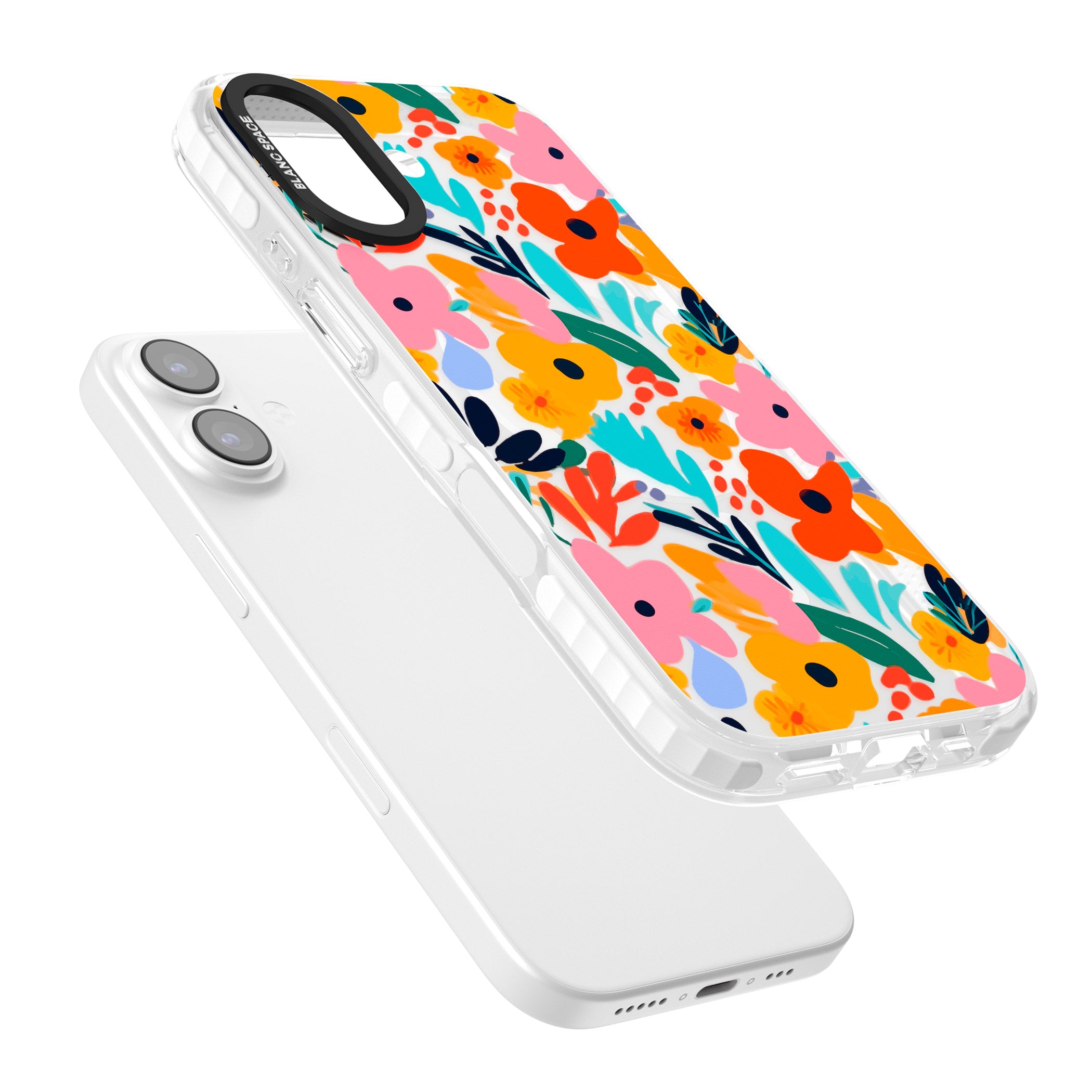 Floral Fiesta iPhone 17 Impact Pro Clear Phone Case Colours