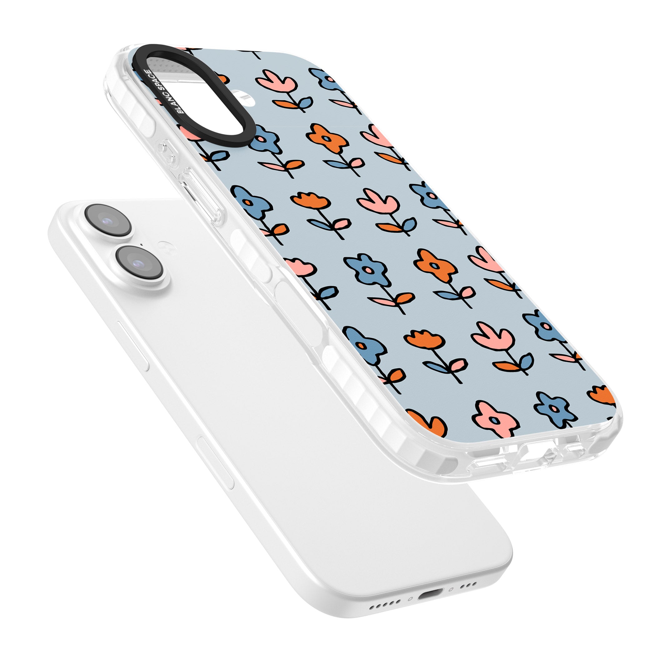 Vintage Floral Array iPhone 17 Impact Pro Clear Phone Case Colours