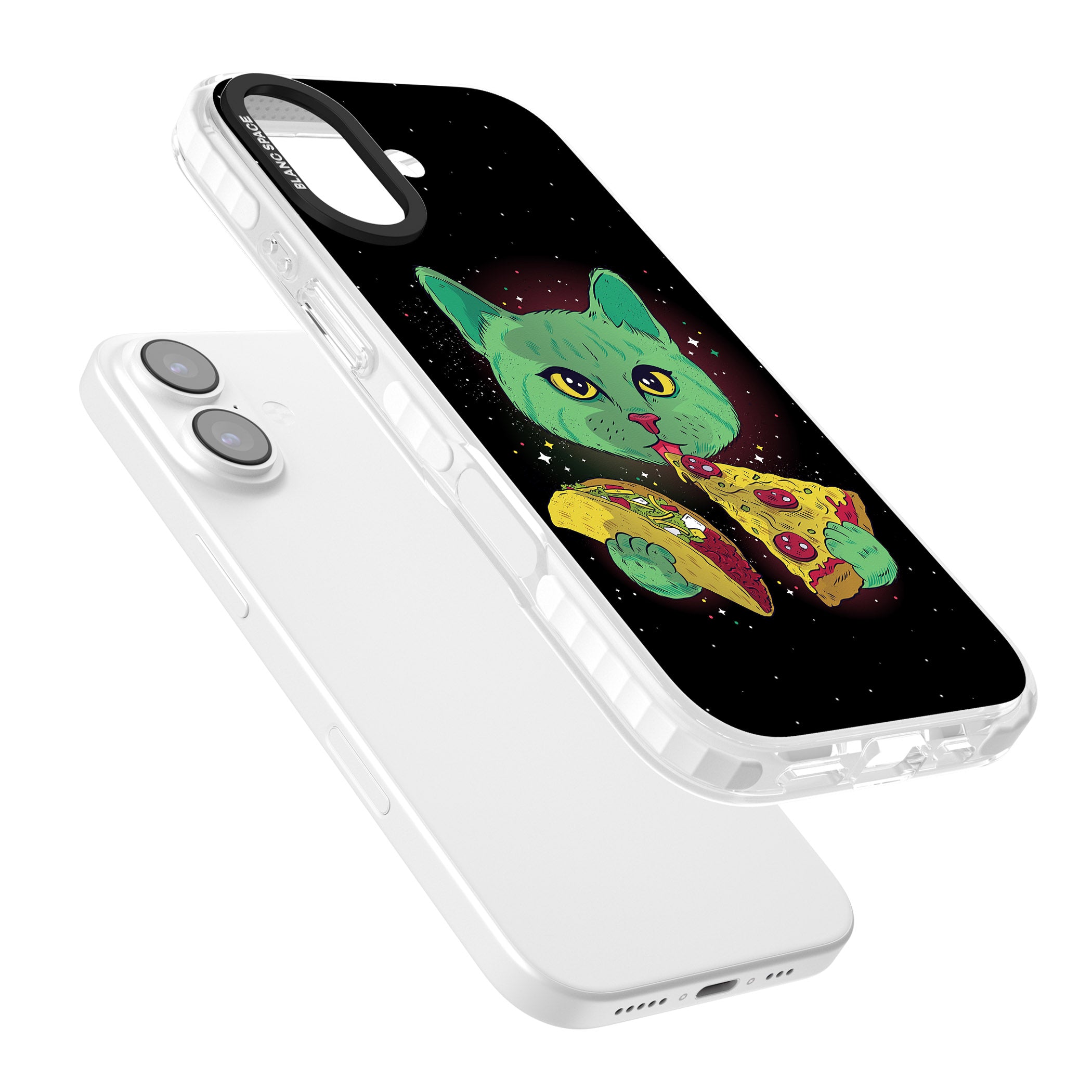 Pizza Purr iPhone 17 Impact Pro Clear Phone Case Colours