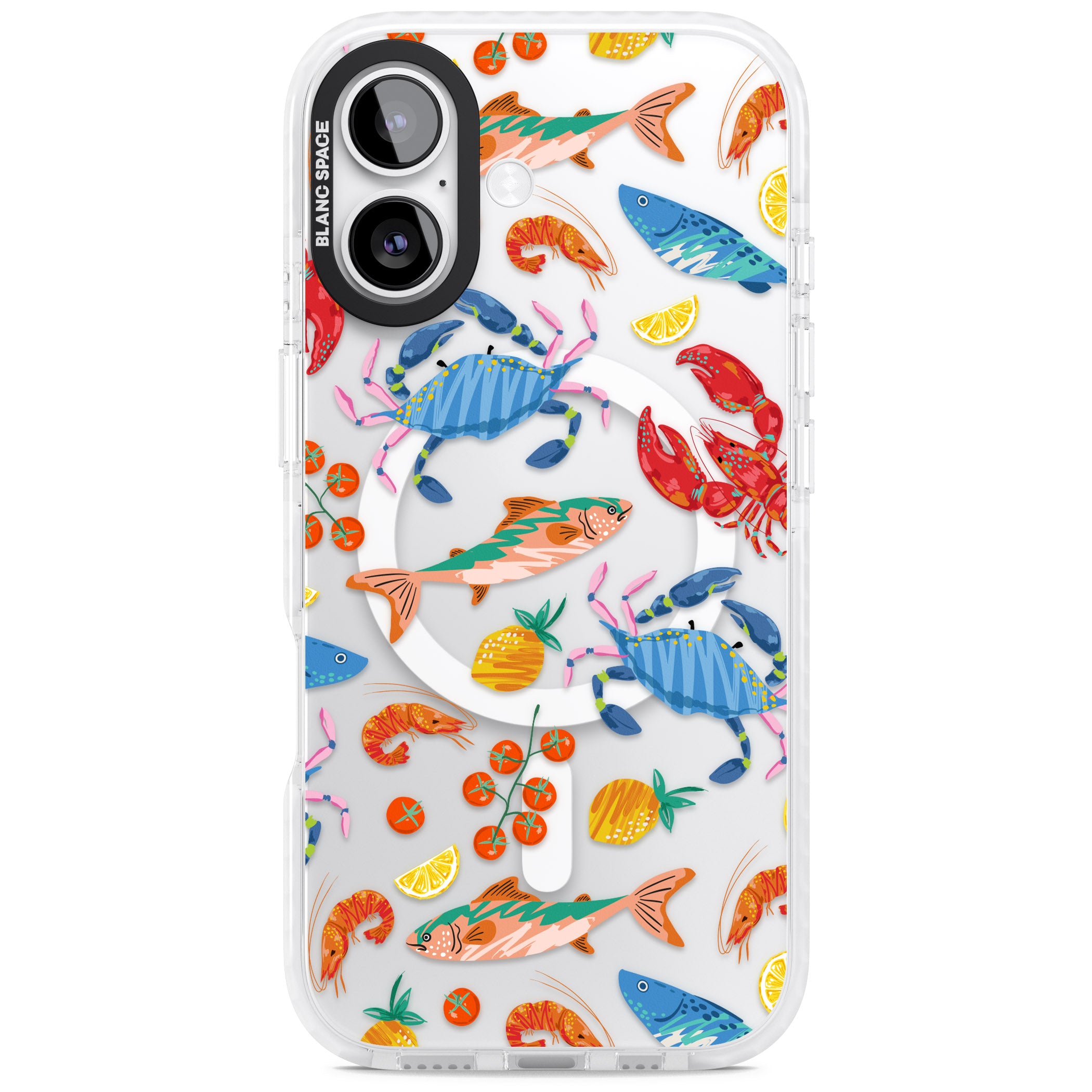 Vibrant Sealife iPhone 17 Impact Pro Clear Phone Case
