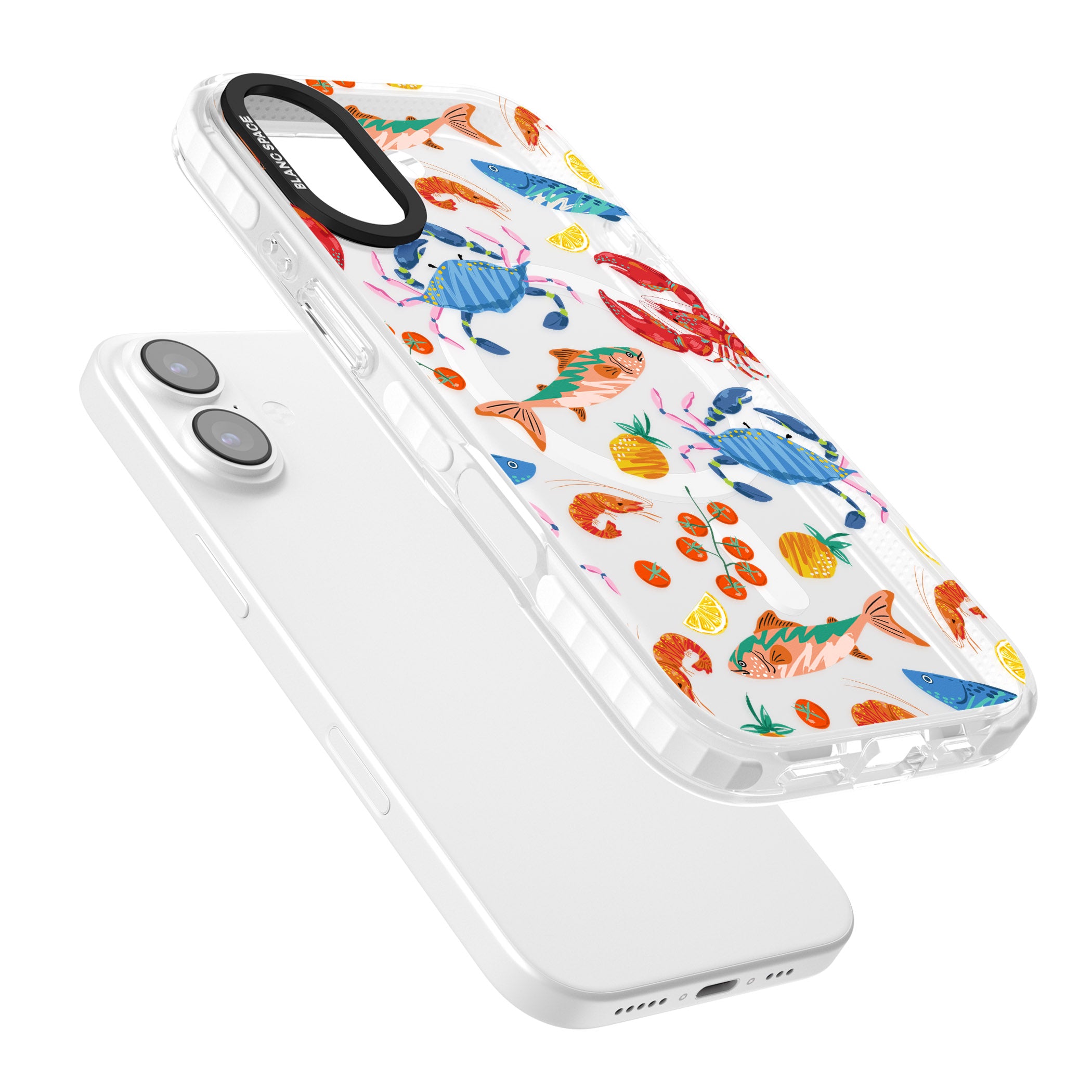Vibrant Sealife iPhone 17 Impact Pro Clear Phone Case Colours