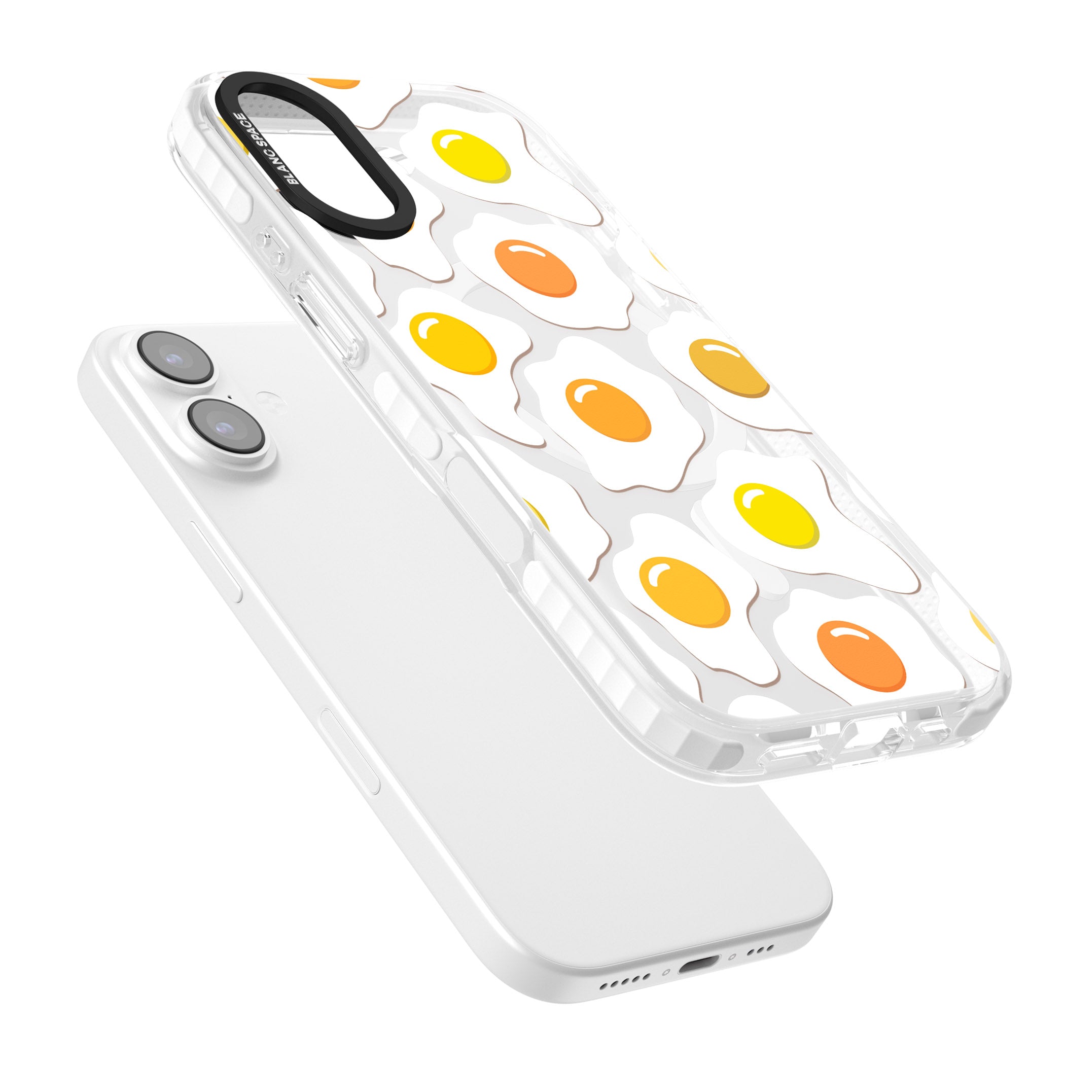 Fried Egg Pattern iPhone 17 Impact Pro Clear Phone Case Colours