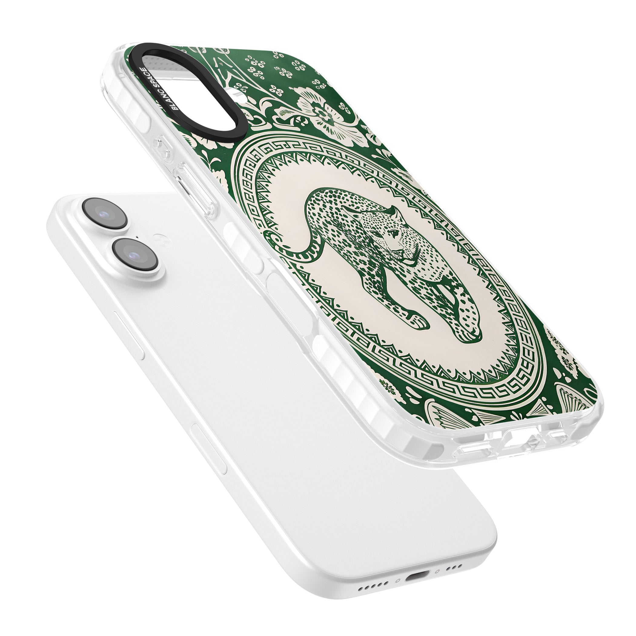 Green Leopard iPhone 17 Impact Pro Clear Phone Case Colours