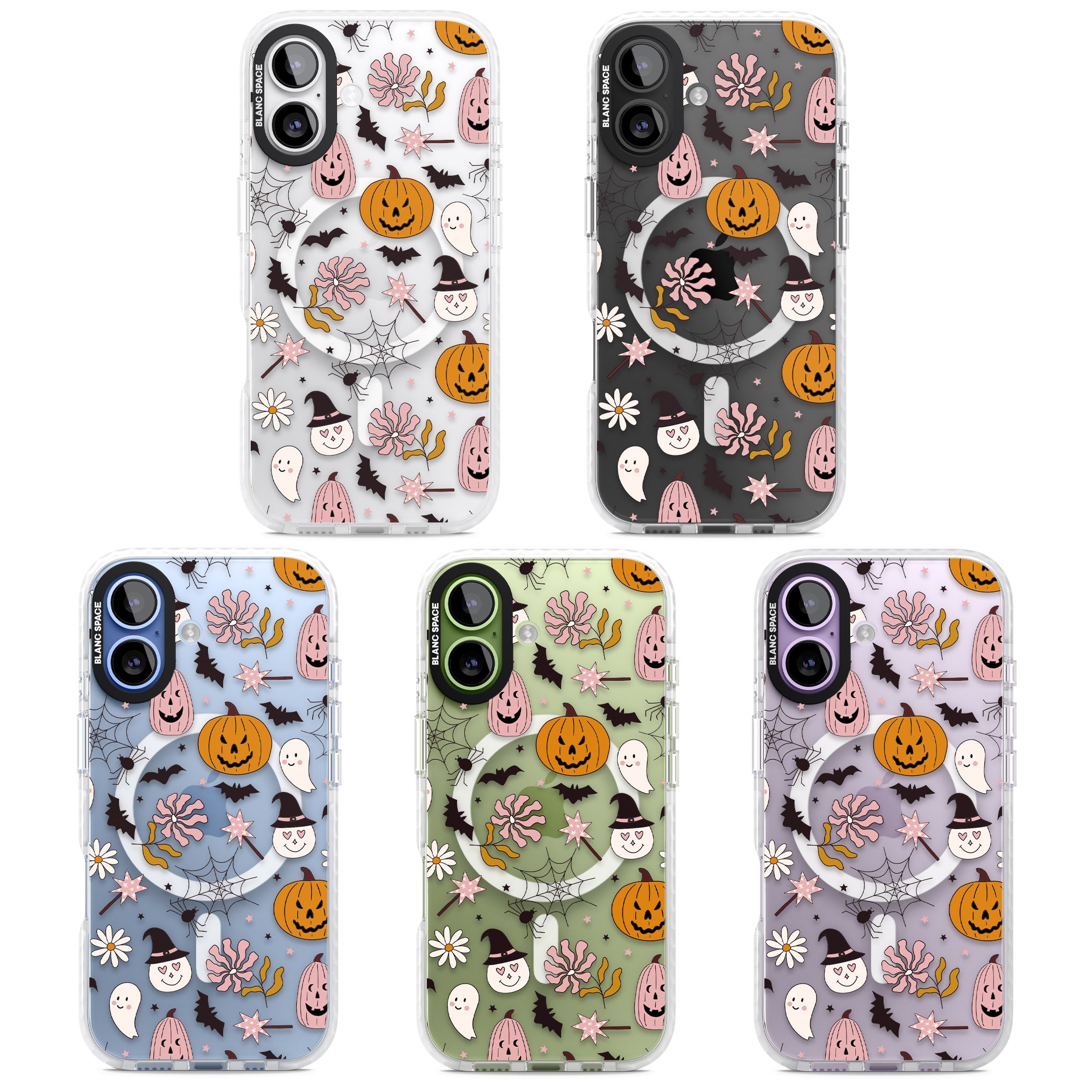 Spooky Mix iPhone 17 Impact Pro Clear Phone Case APT Impact Protection