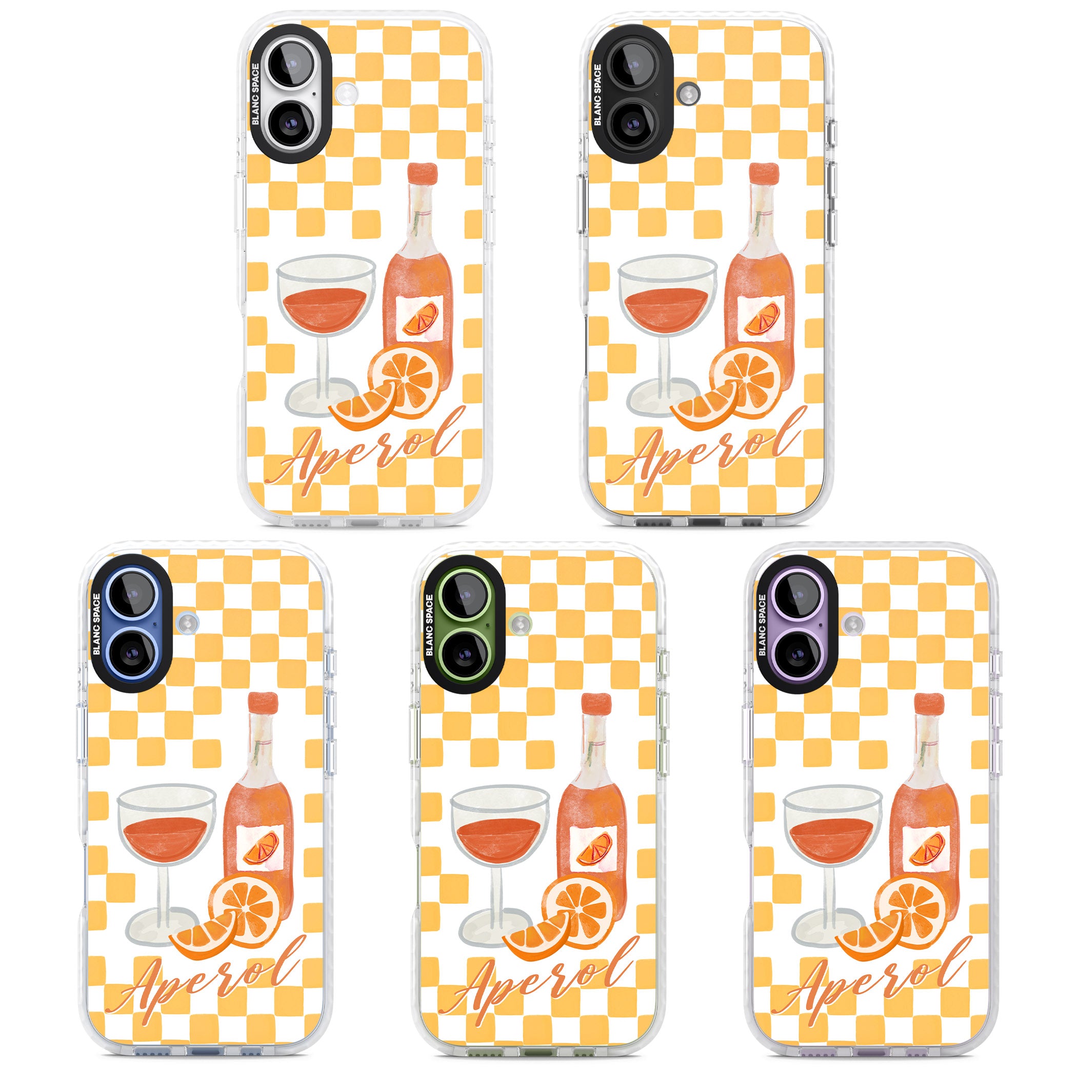 Checked Spritz iPhone 17 Impact Pro Clear Phone Case APT Impact Protection