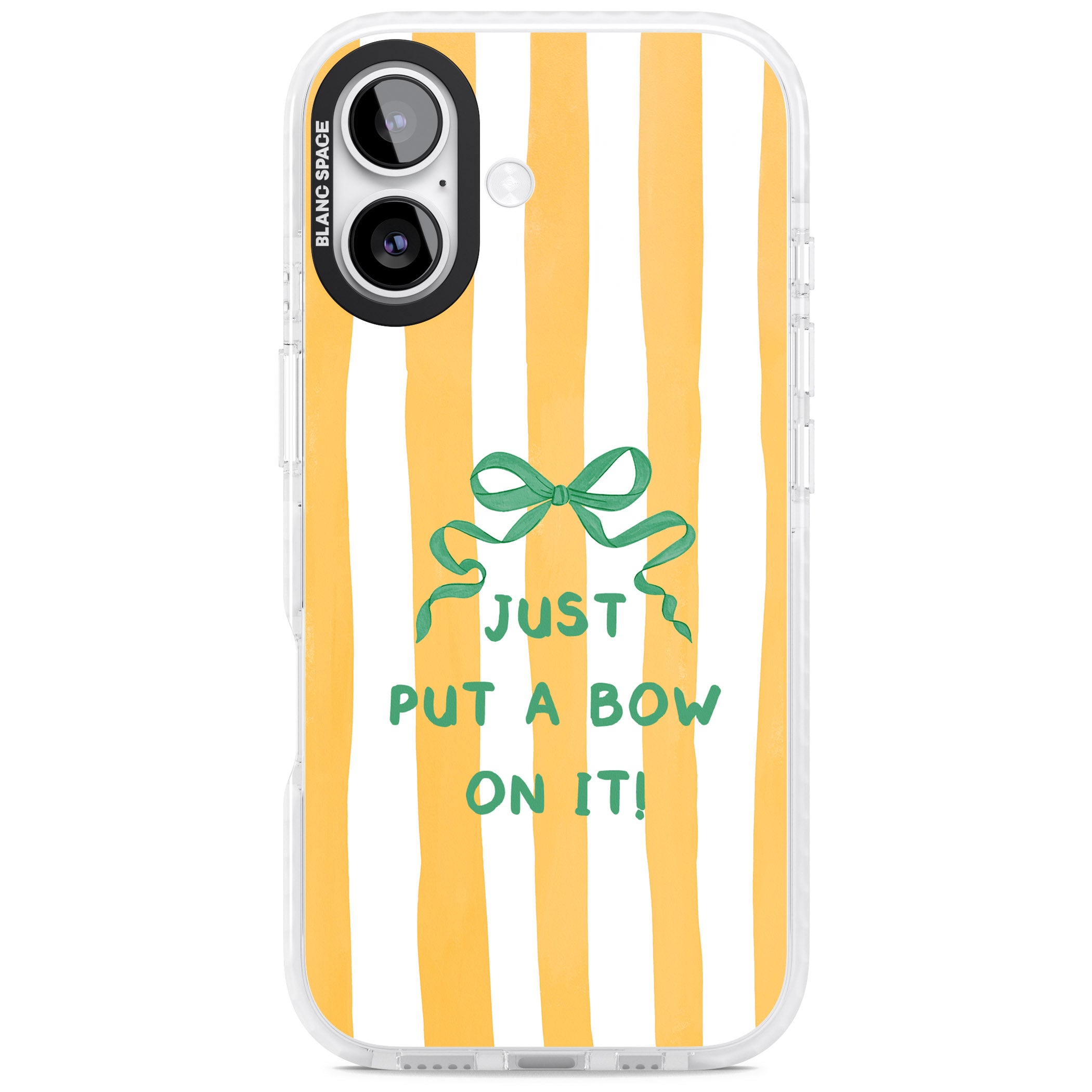 Just Put a Bow On It iPhone 17 Impact Pro Clear Phone Case