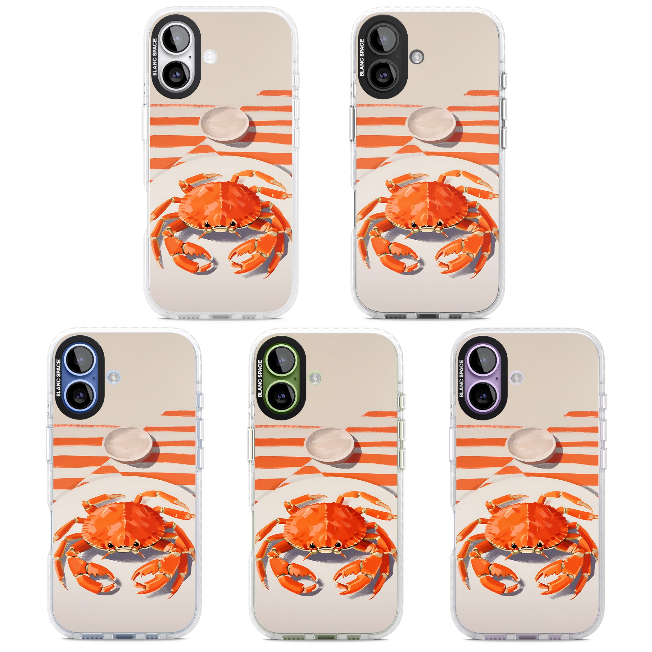 Beach Crab iPhone 17 Impact Pro Clear Phone Case APT Impact Protection
