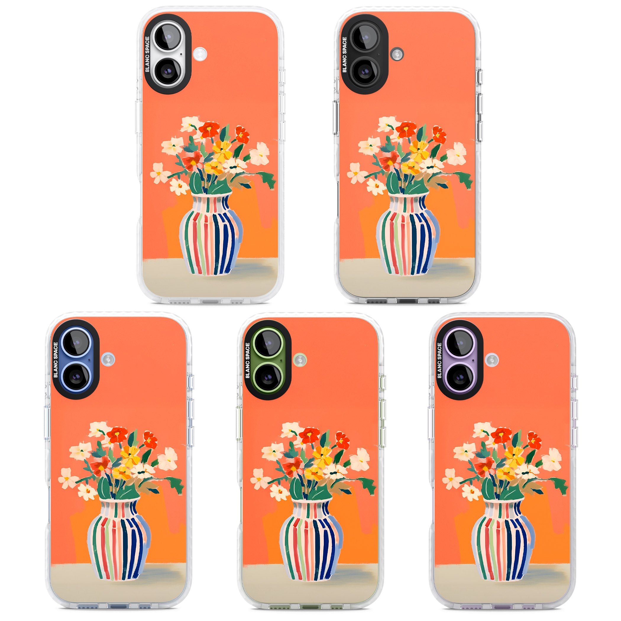 Coral Flower Vase iPhone 17 Impact Pro Clear Phone Case APT Impact Protection