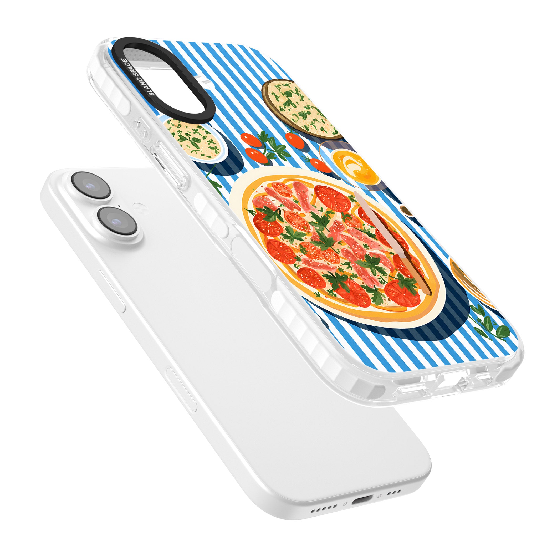 Italian Platter iPhone 17 Impact Pro Clear Phone Case Colours