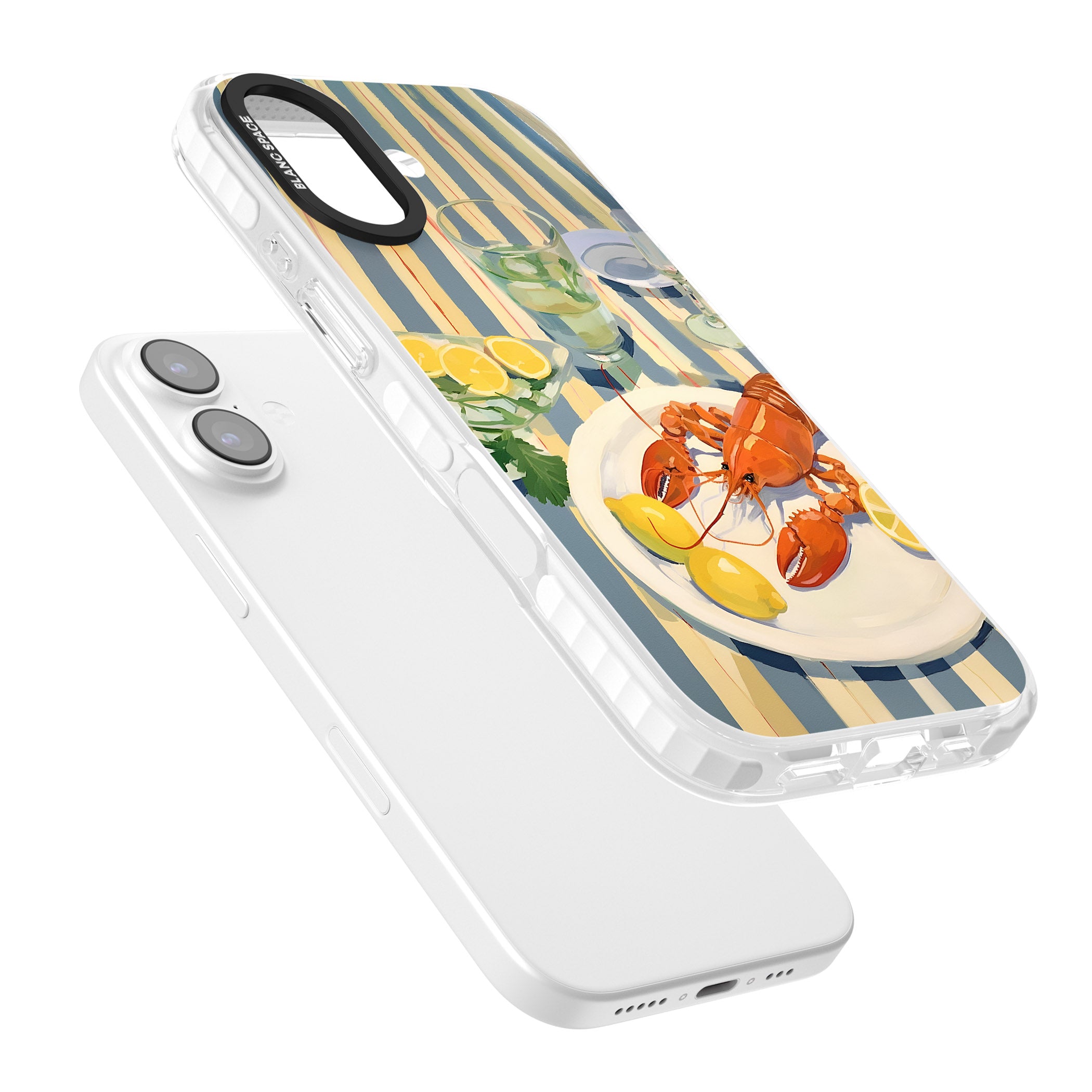 Lobster & Lemons iPhone 17 Impact Pro Clear Phone Case Colours