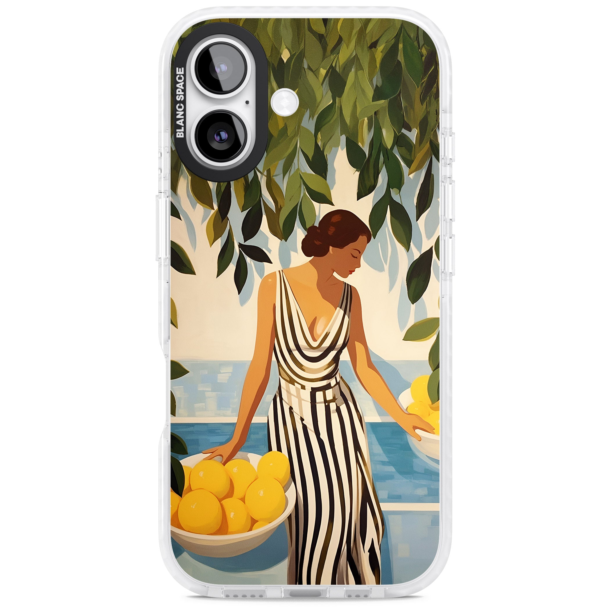 Lemon Picking iPhone 17 Impact Pro Clear Phone Case