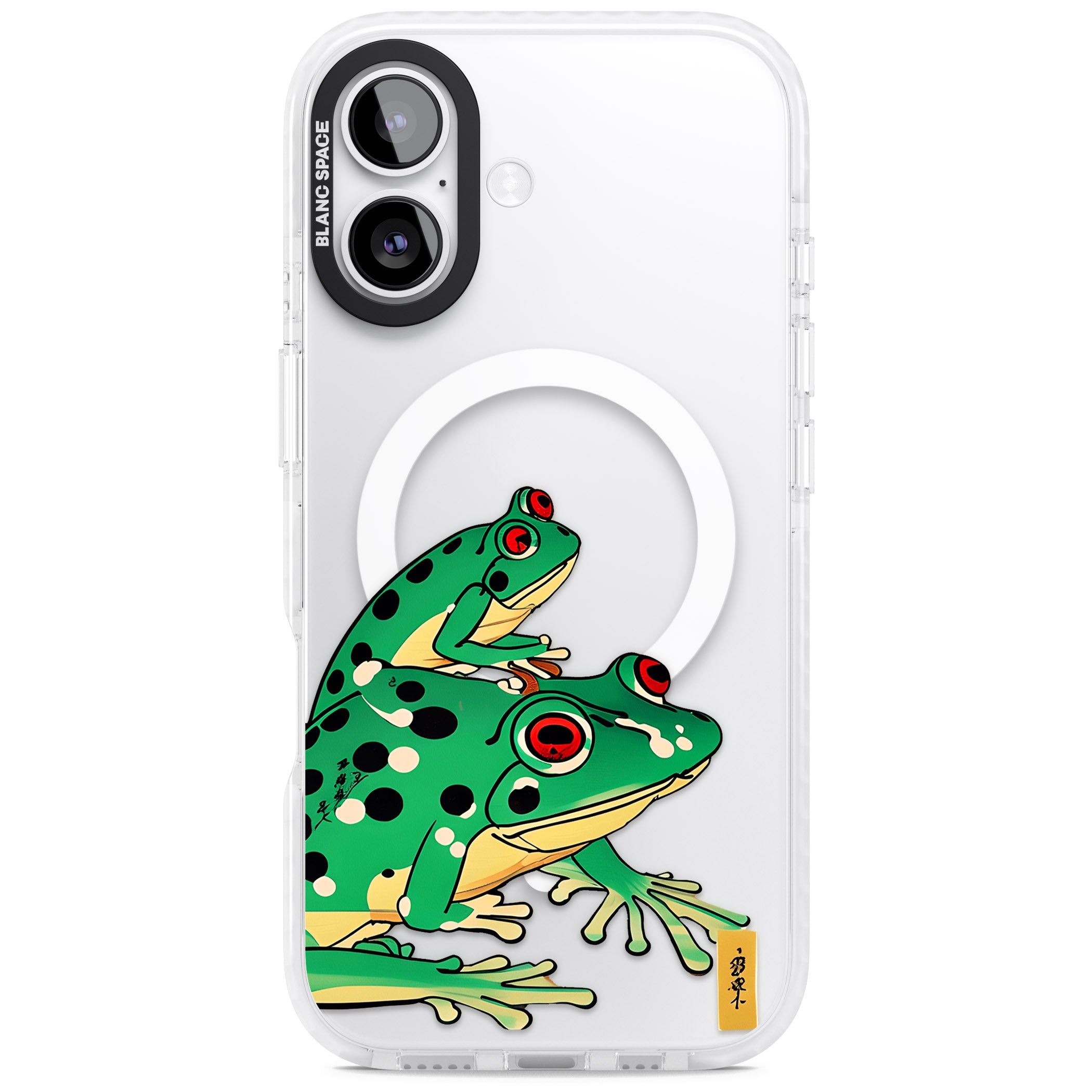 Matsumoto Hoji Frog Green iPhone 17 Impact Pro Clear Phone Case