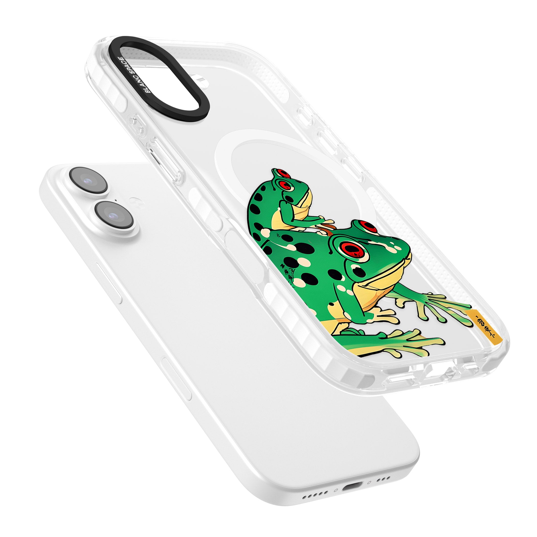 Matsumoto Hoji Frog Green iPhone 17 Impact Pro Clear Phone Case Colours