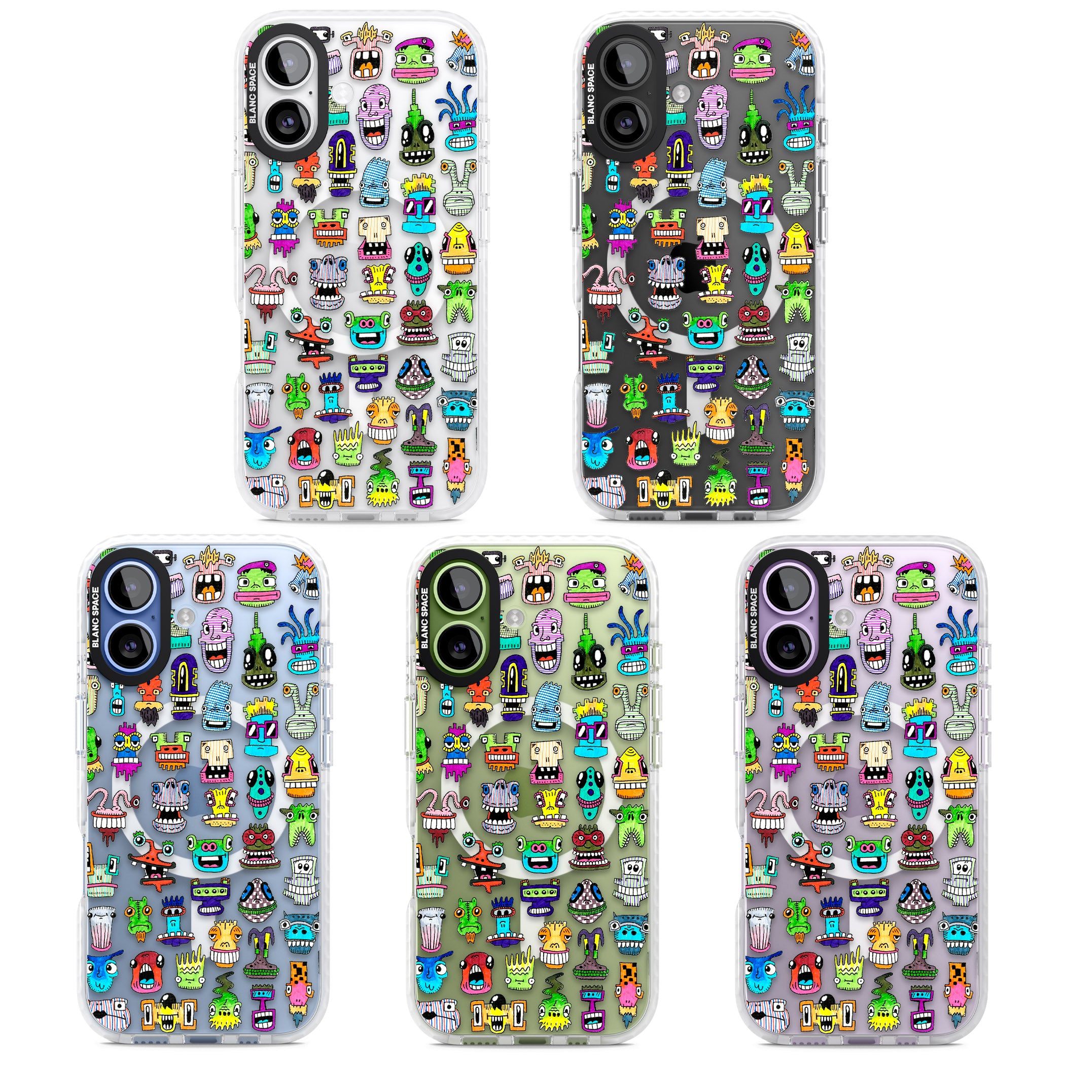 Familiar Faces iPhone 17 Impact Pro Clear Phone Case APT Impact Protection
