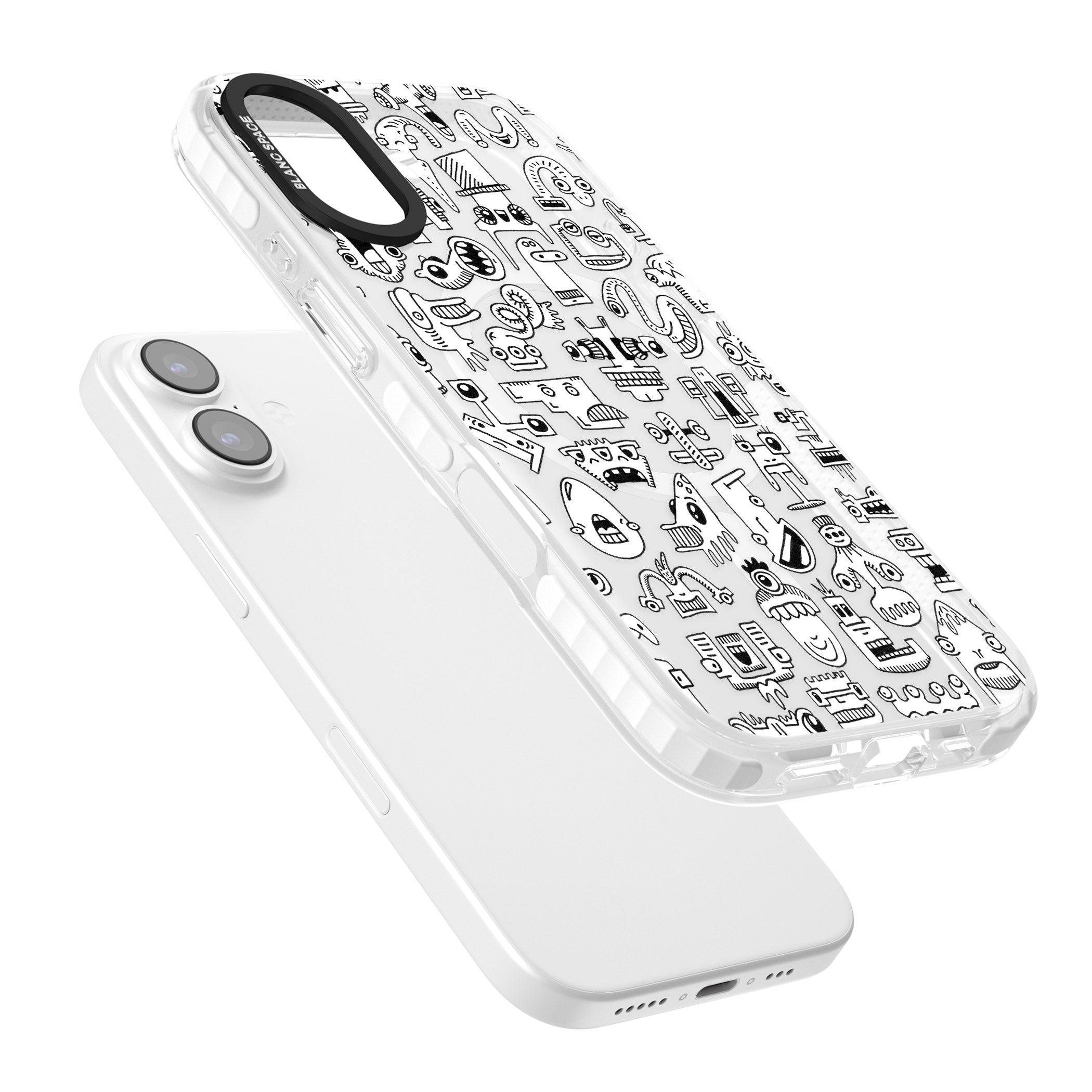 Weird Friends iPhone 17 Impact Pro Clear Phone Case Colours