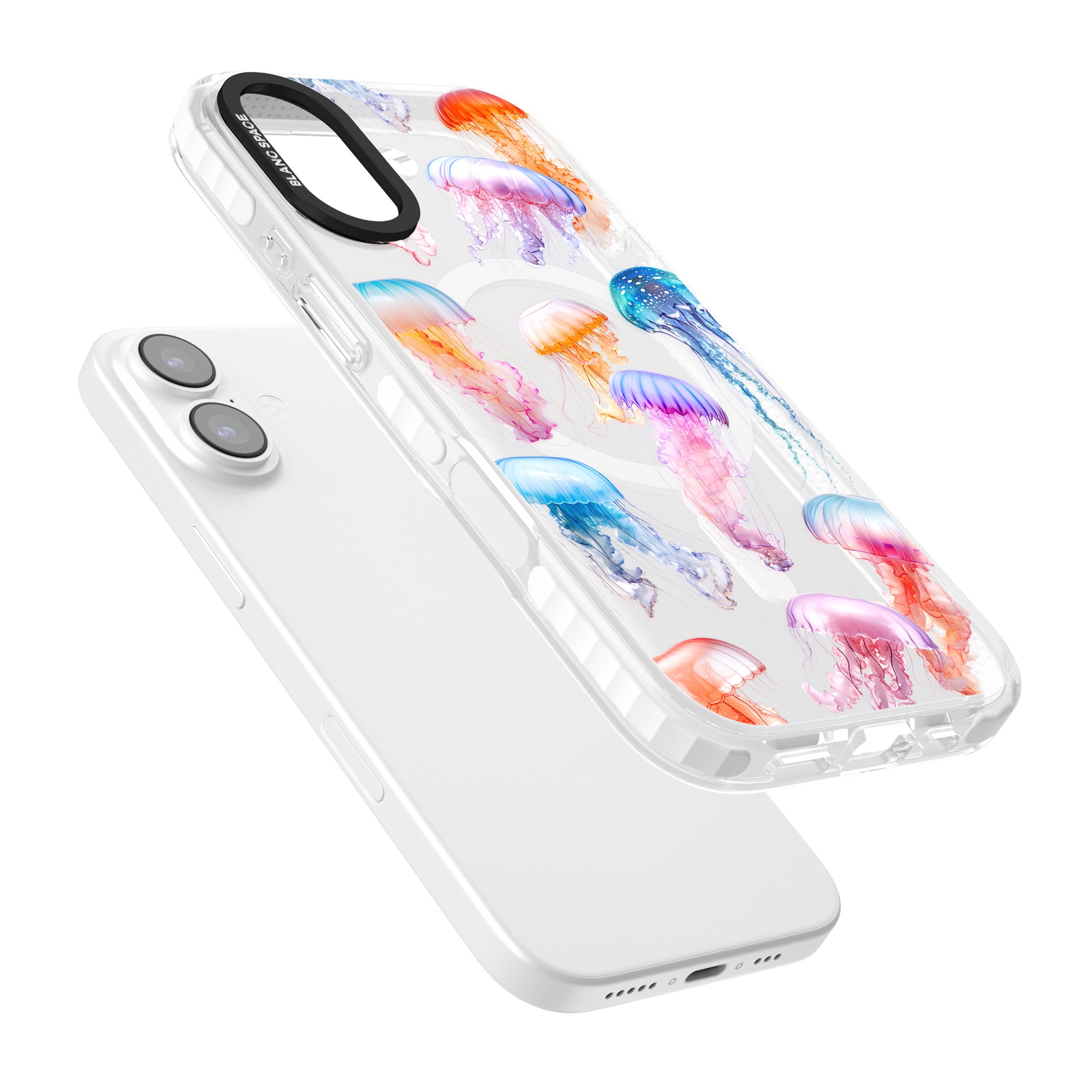 Vibrant Jellyfish iPhone 17 Impact Pro Clear Phone Case Colours