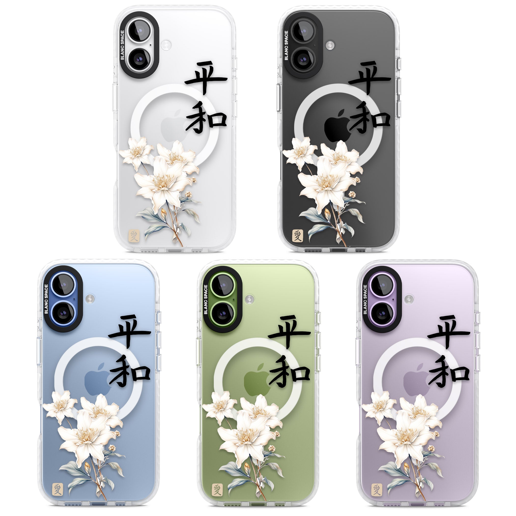 Peace And Flowers iPhone 17 Impact Pro Clear Phone Case APT Impact Protection