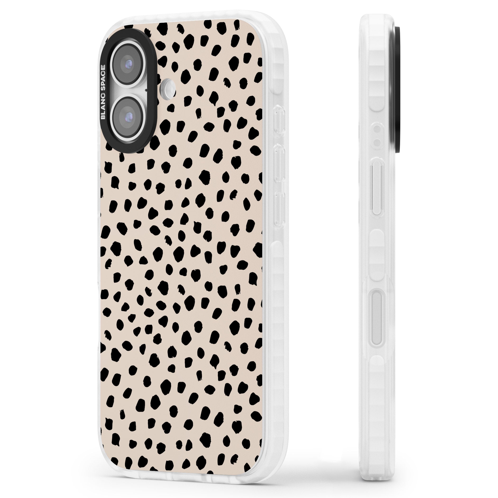 Almond Latte iPhone 17 Impact Pro Clear Phone Case Side Profile
