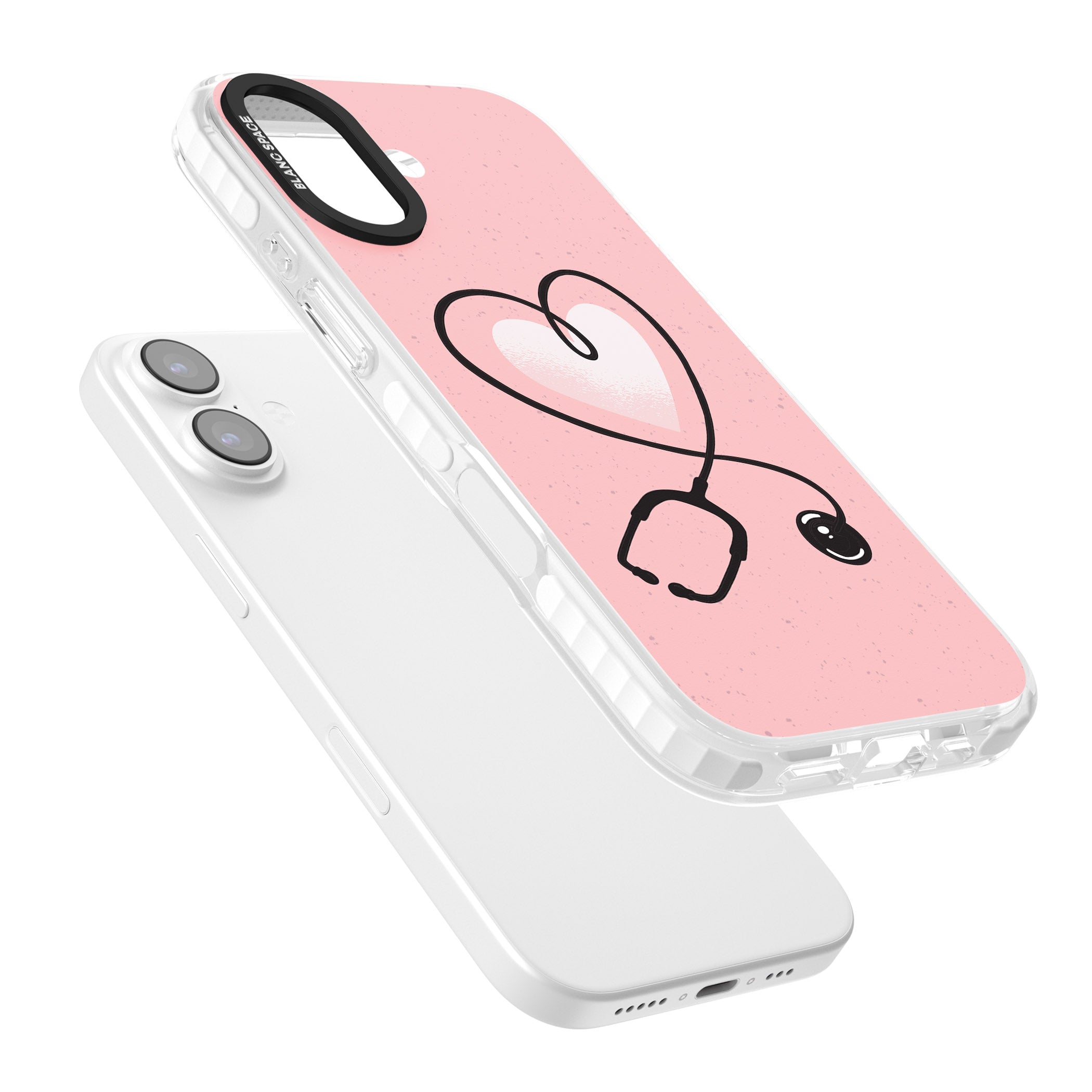 Stethoscope Heart iPhone 17 Impact Pro Clear Phone Case Colours