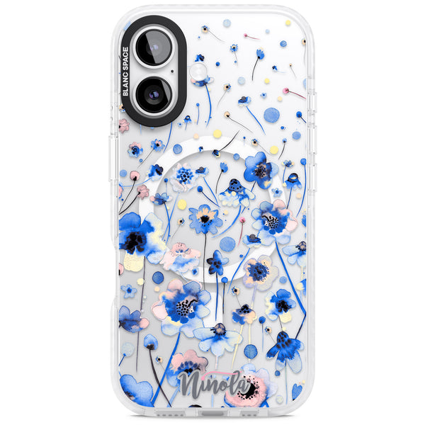 Ink Flowers Blue
