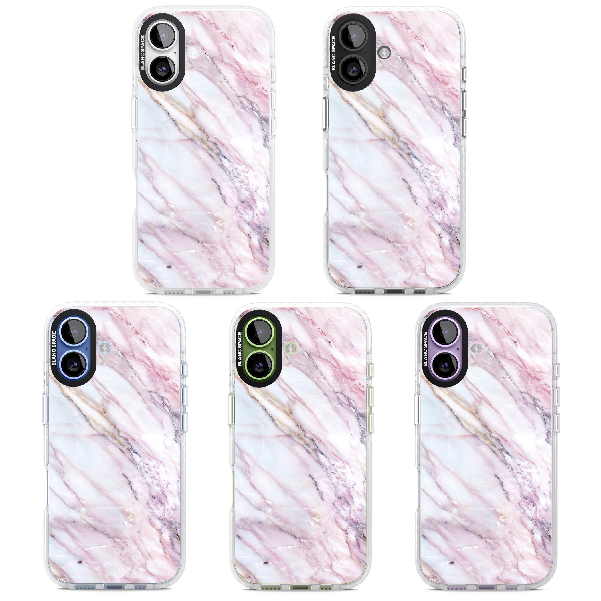 Blush Marble Glow iPhone 17 Impact Pro Clear Phone Case APT Impact Protection