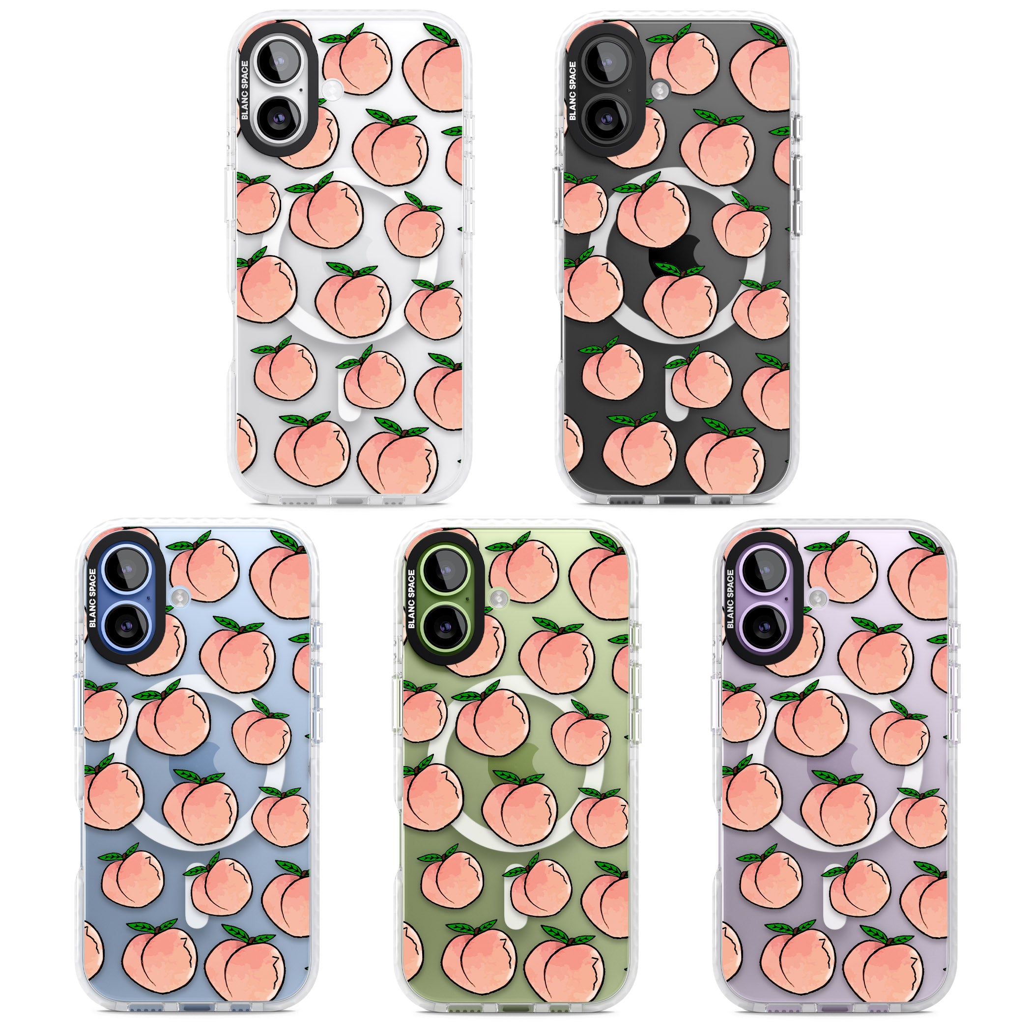 Peachy Picnic iPhone 17 Impact Pro Clear Phone Case APT Impact Protection