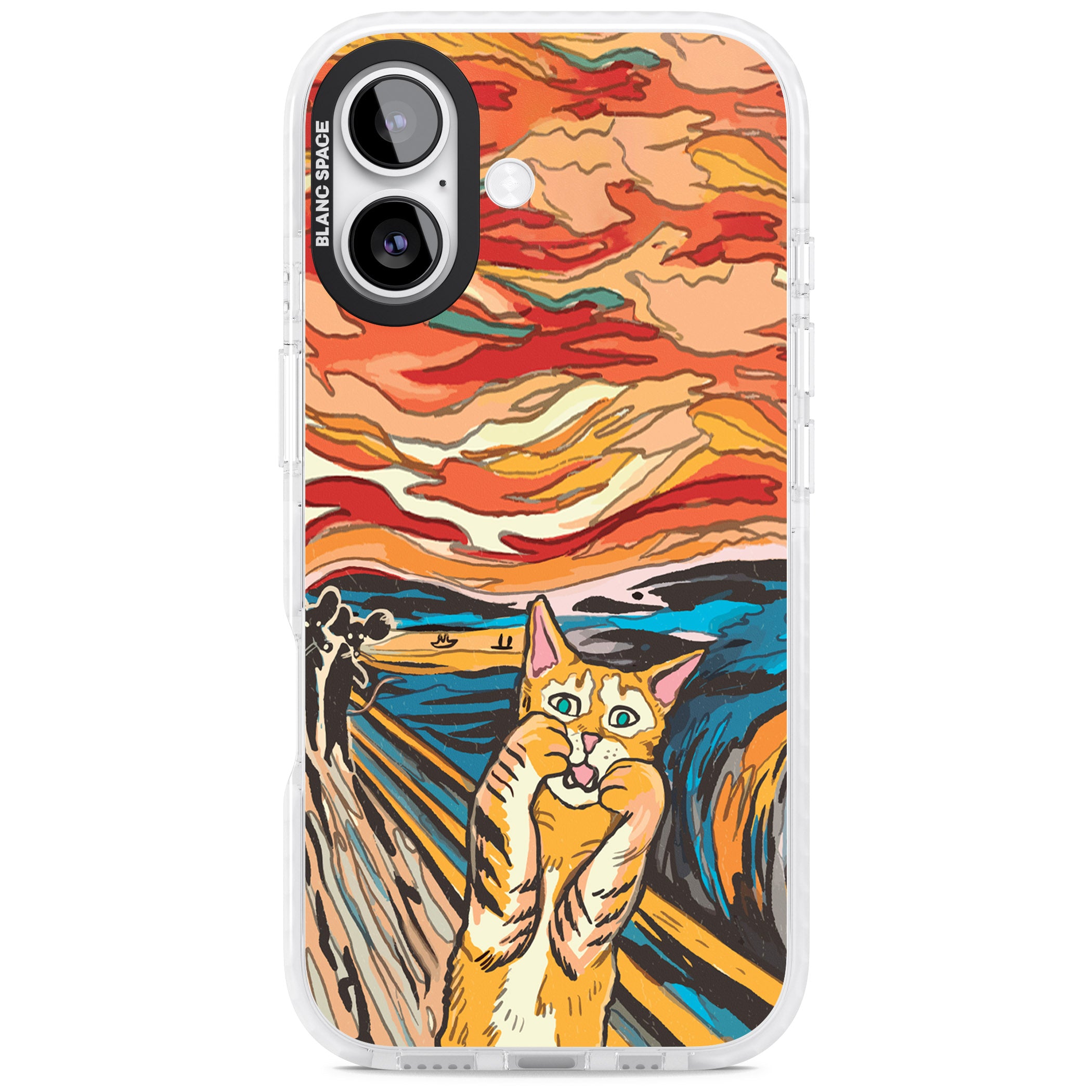 The Meow iPhone 17 Impact Pro Clear Phone Case