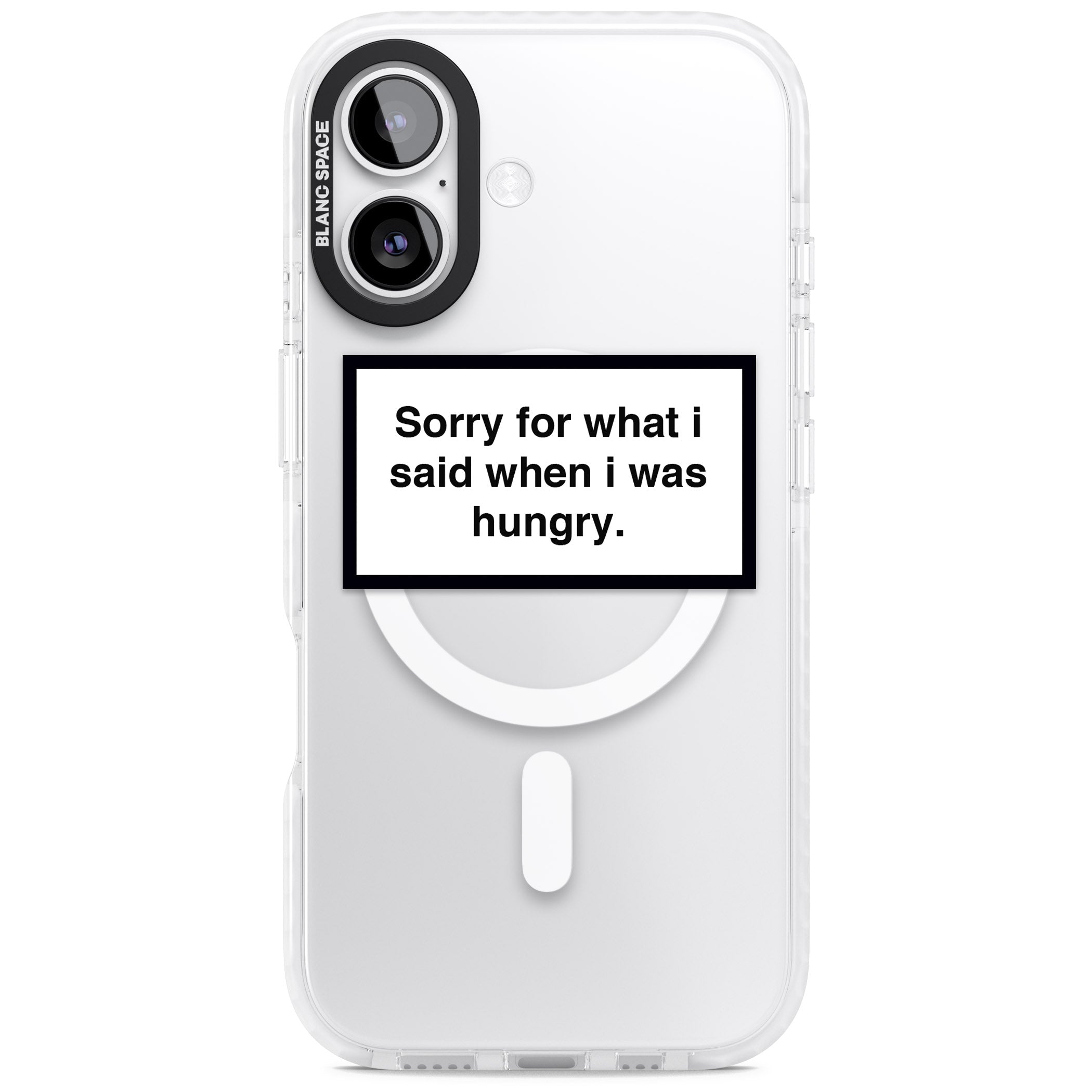 Sorry For What I Said iPhone 17 Impact Pro Clear Phone Case