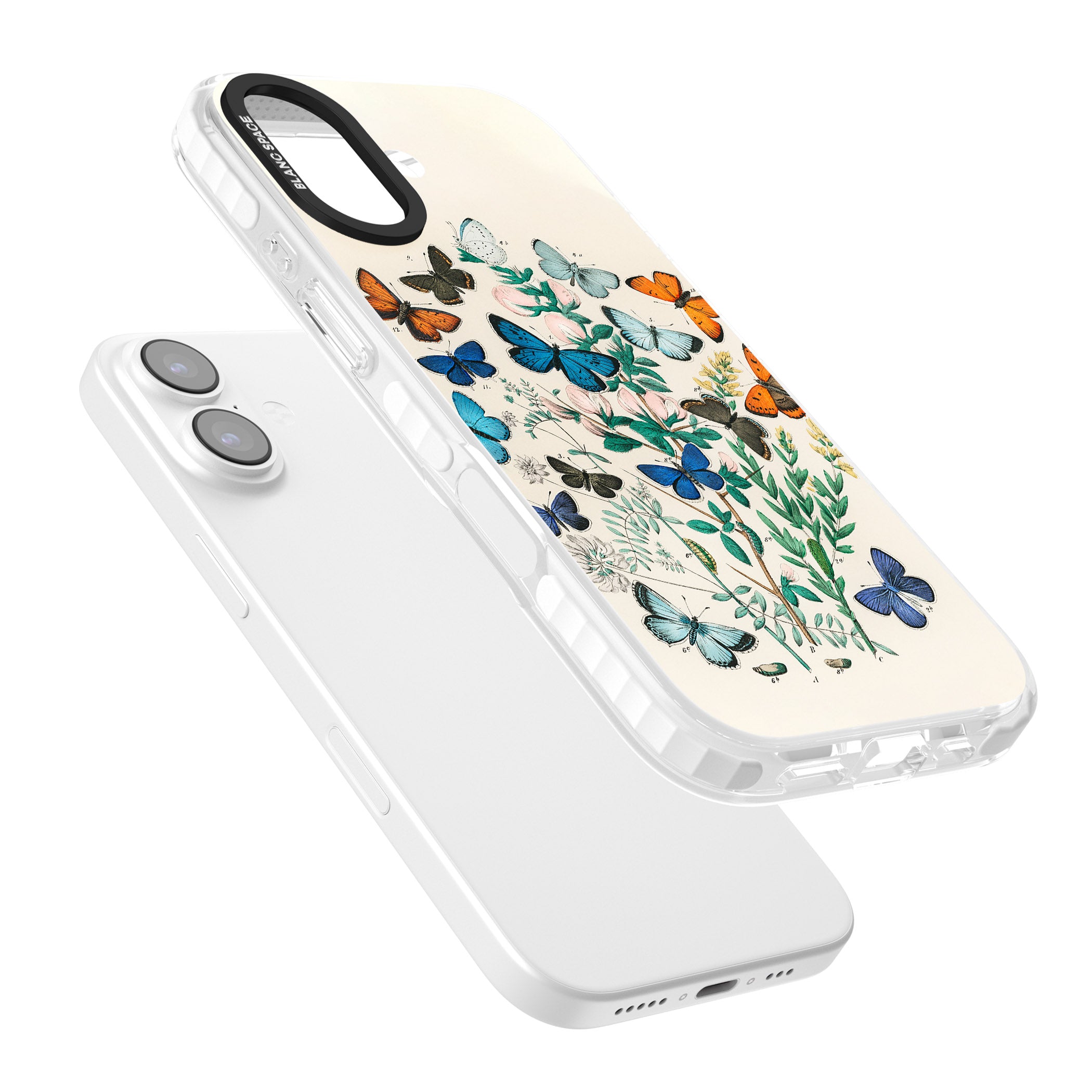 European Butterflies iPhone 17 Impact Pro Clear Phone Case Colours