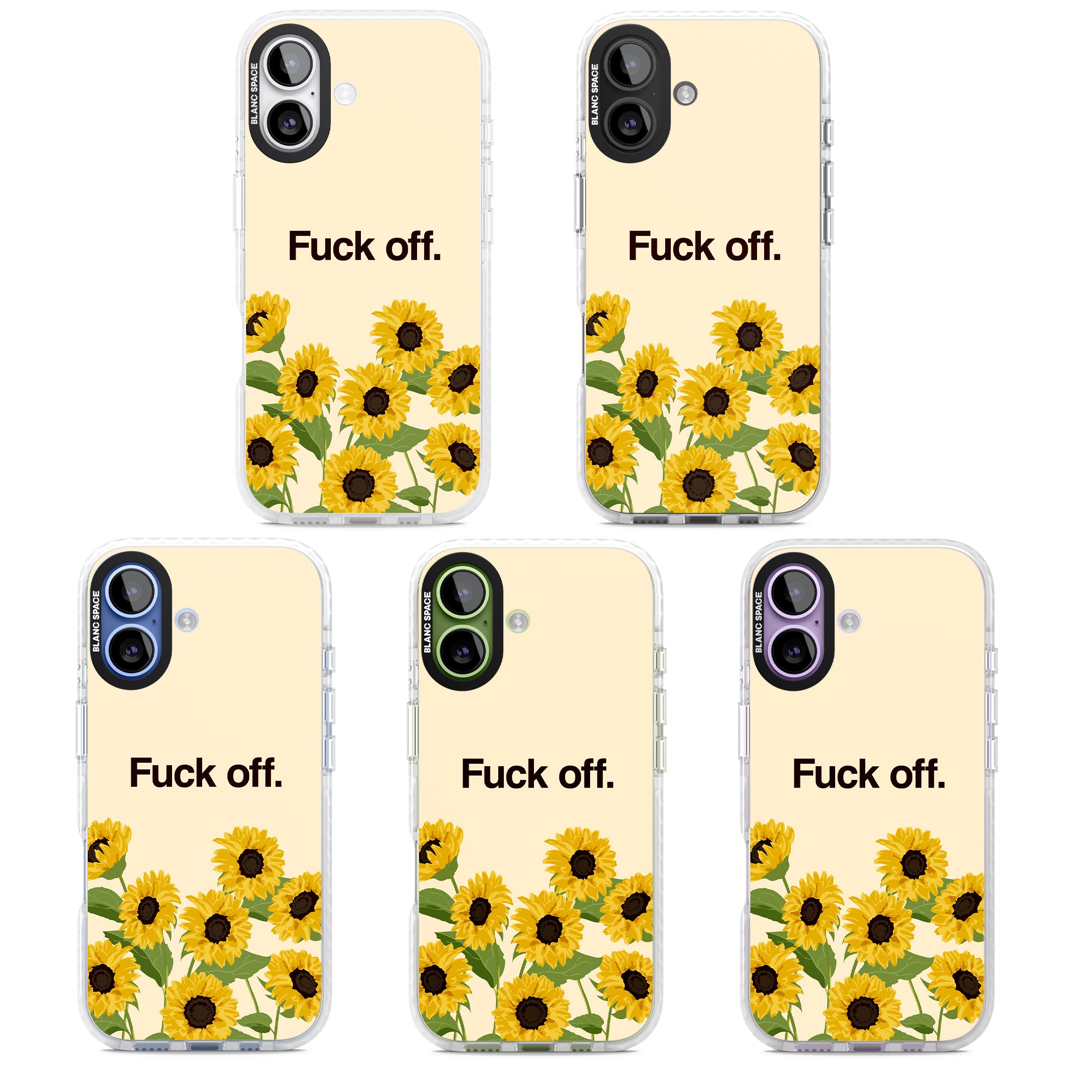F*Ck Off iPhone 17 Impact Pro Clear Phone Case APT Impact Protection