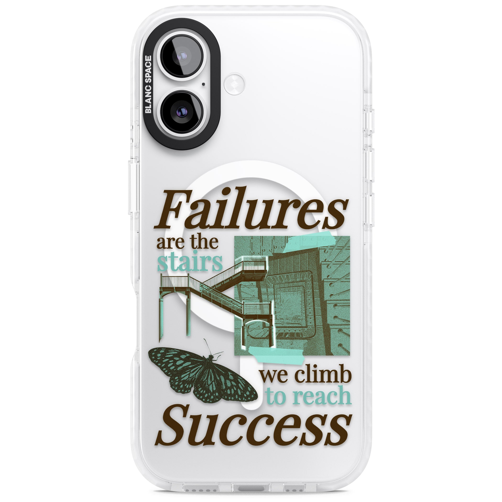Fail To Succeed iPhone 17 Impact Pro Clear Phone Case