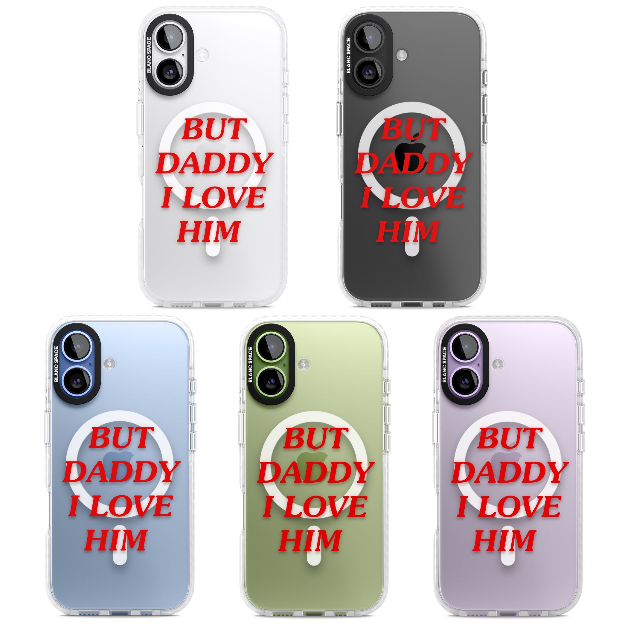 But Daddy I Love Him iPhone 17 Impact Pro Clear Phone Case APT Impact Protection