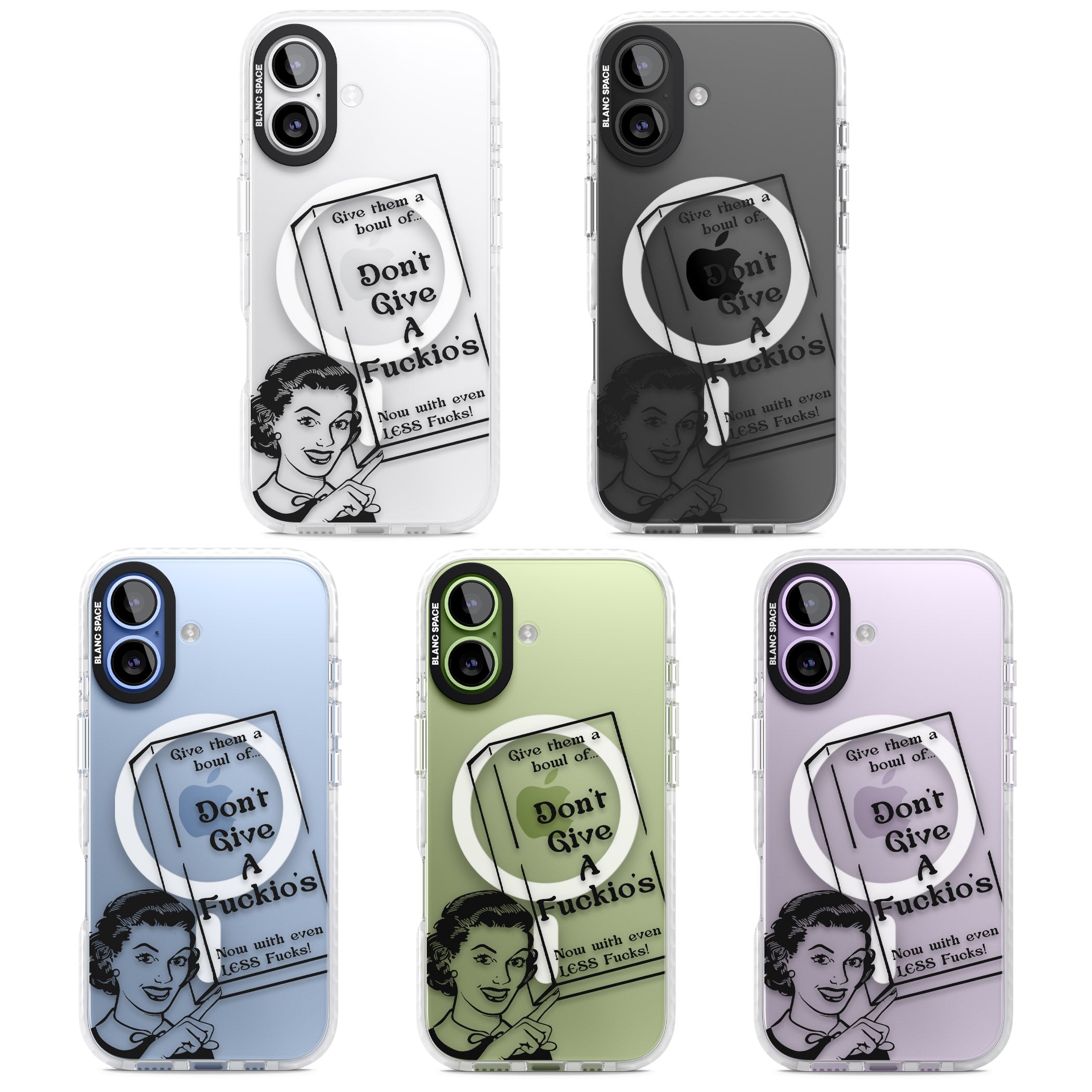 Dont Give A F Ckios Cereal iPhone 17 Impact Pro Clear Phone Case APT Impact Protection