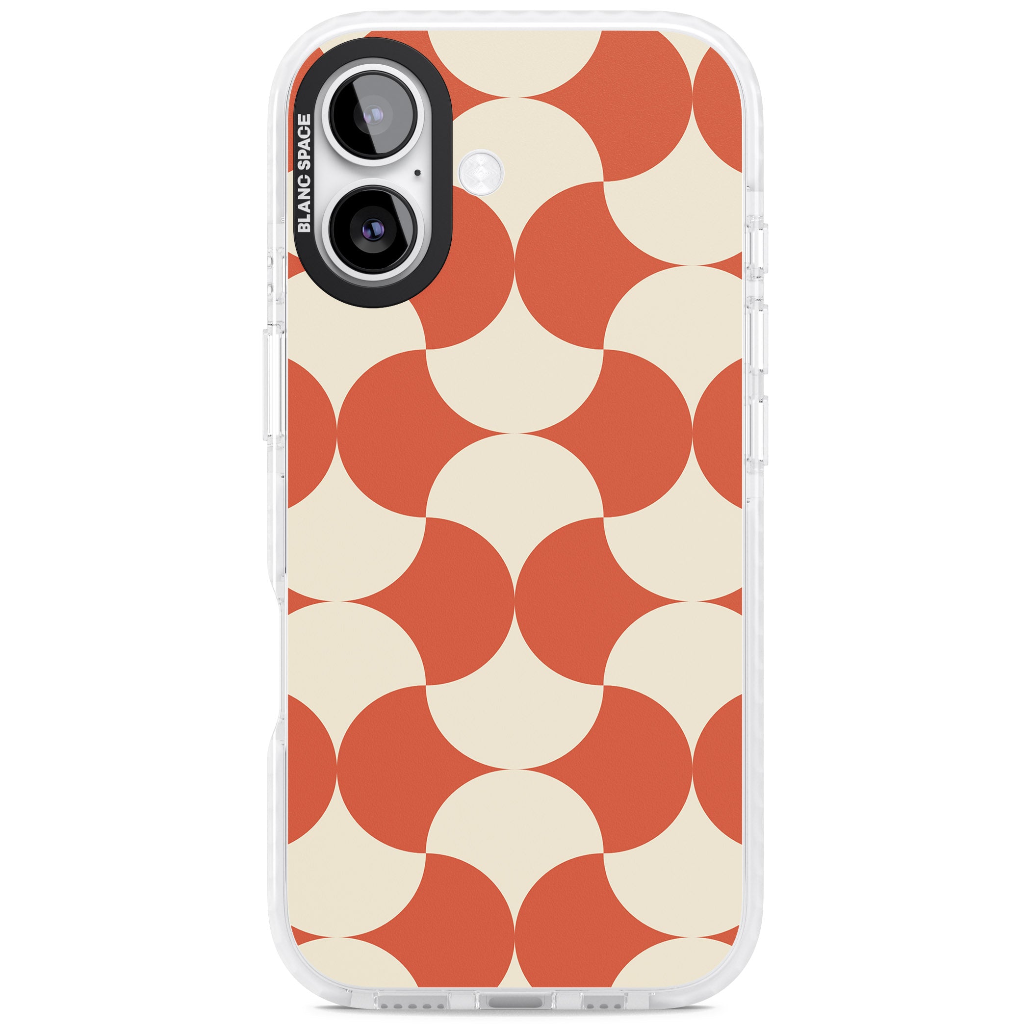 Abstract Retro Shapes iPhone 17 Impact Pro Clear Phone Case