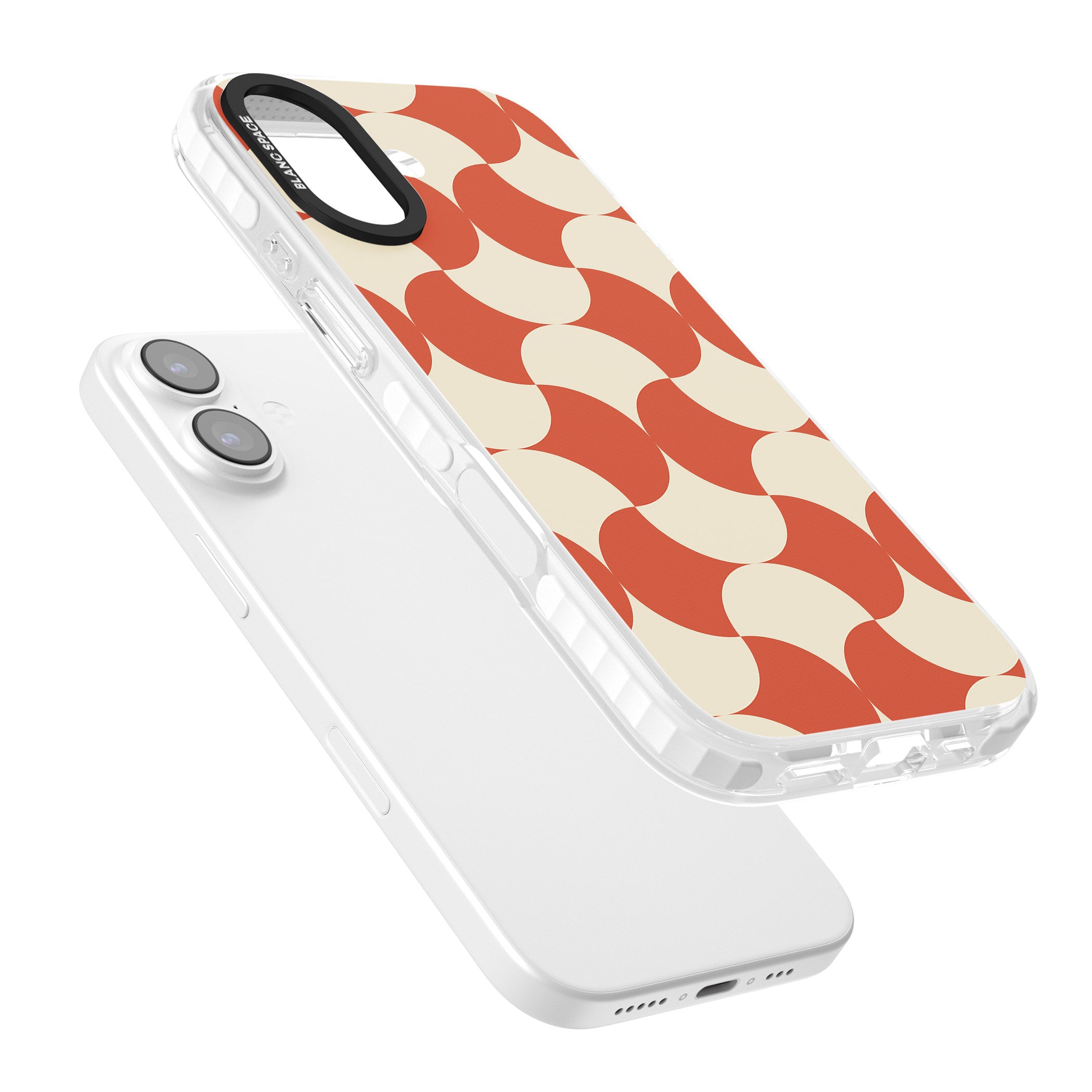 Abstract Retro Shapes iPhone 17 Impact Pro Clear Phone Case Colours
