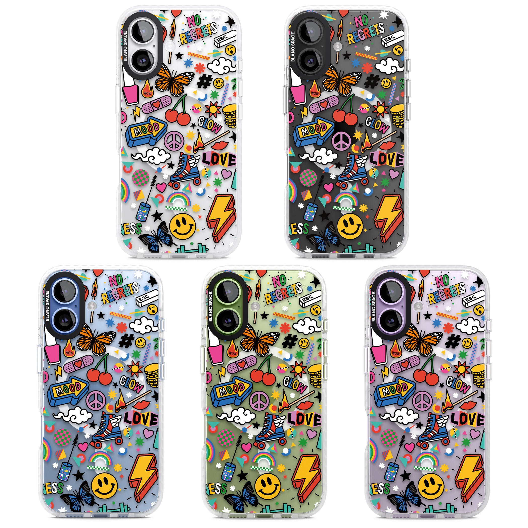 Electric Love iPhone 17 Impact Pro Clear Phone Case APT Impact Protection