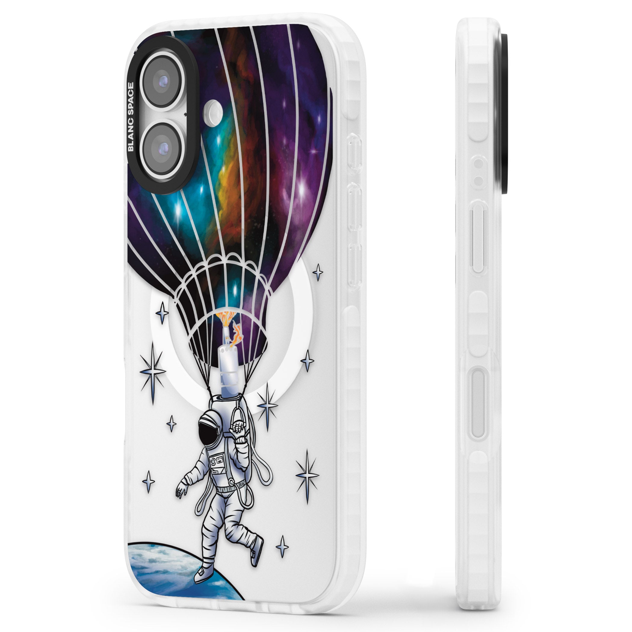Solo Odyssey iPhone 17 Impact Pro Clear Phone Case Side Profile