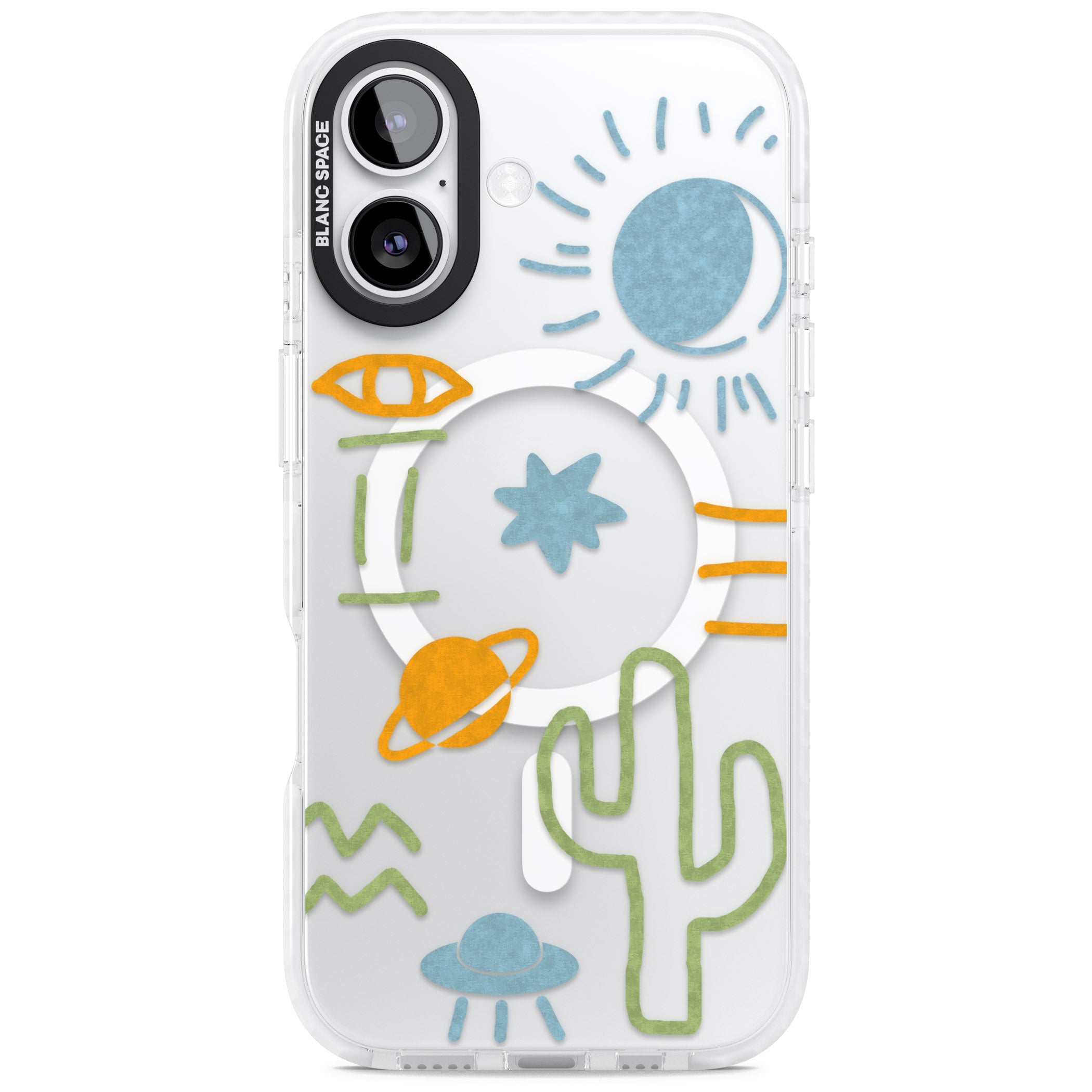 Summer Heat iPhone 17 Impact Pro Clear Phone Case