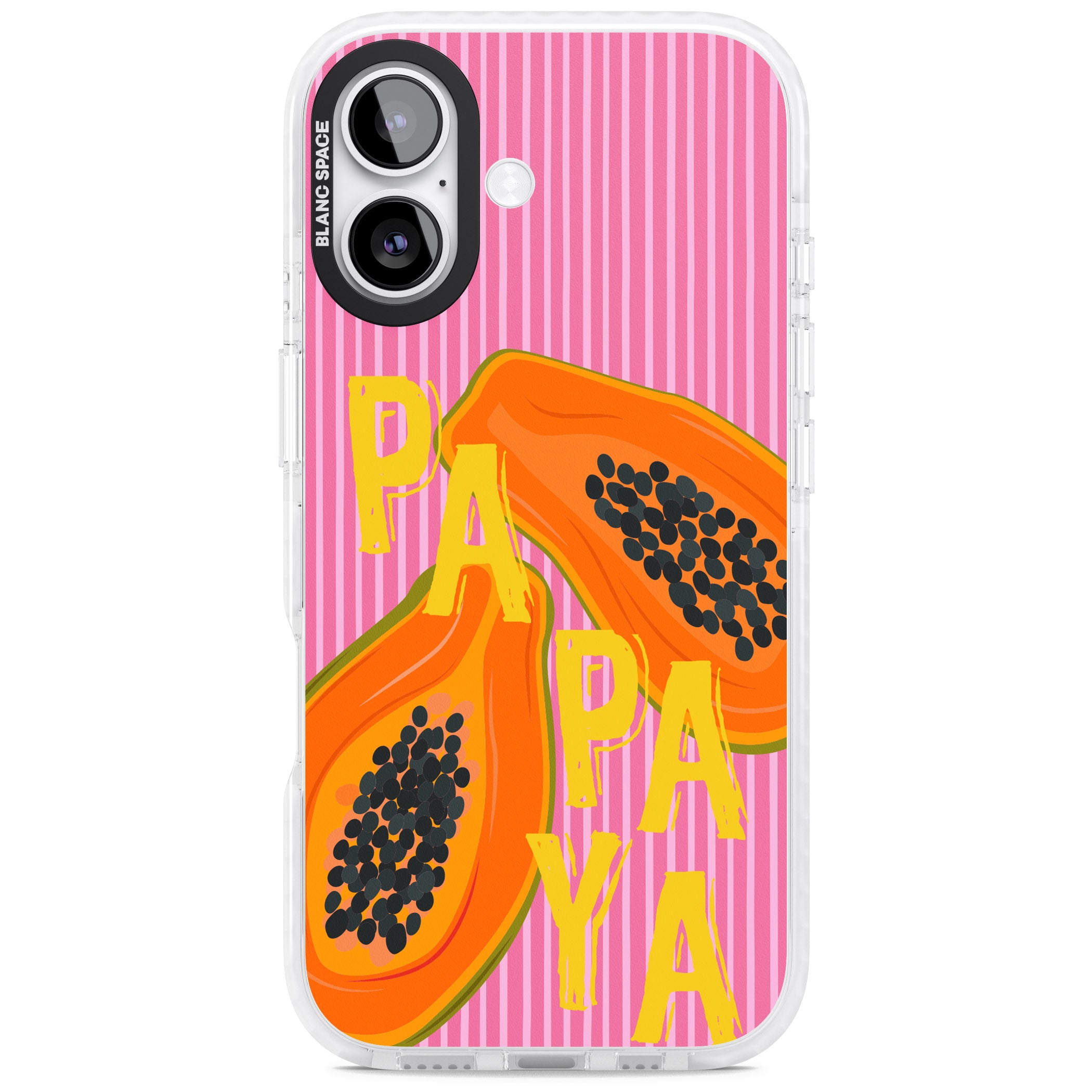 Papaya iPhone 17 Impact Pro Clear Phone Case