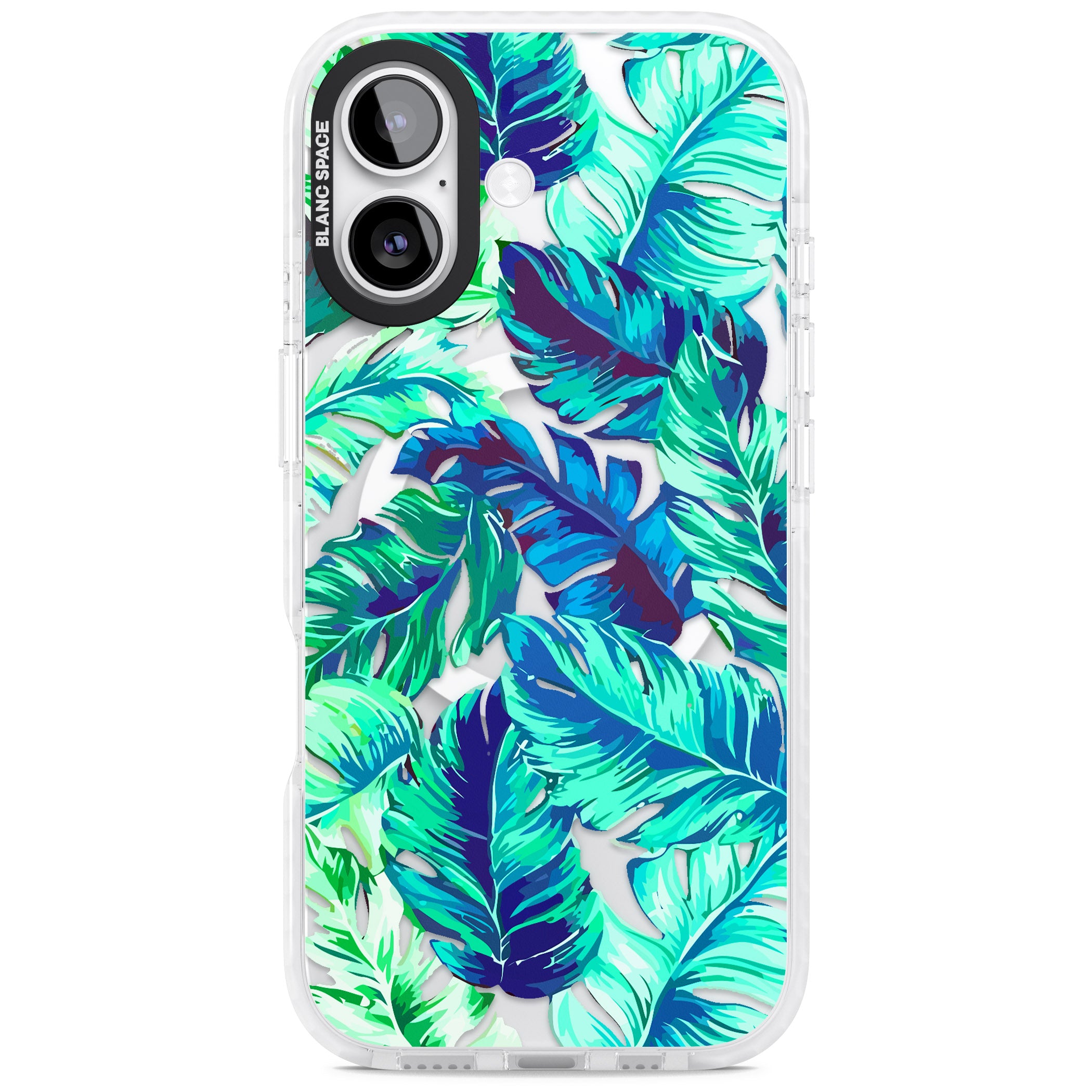 Tropical Palms iPhone 17 Impact Pro Clear Phone Case