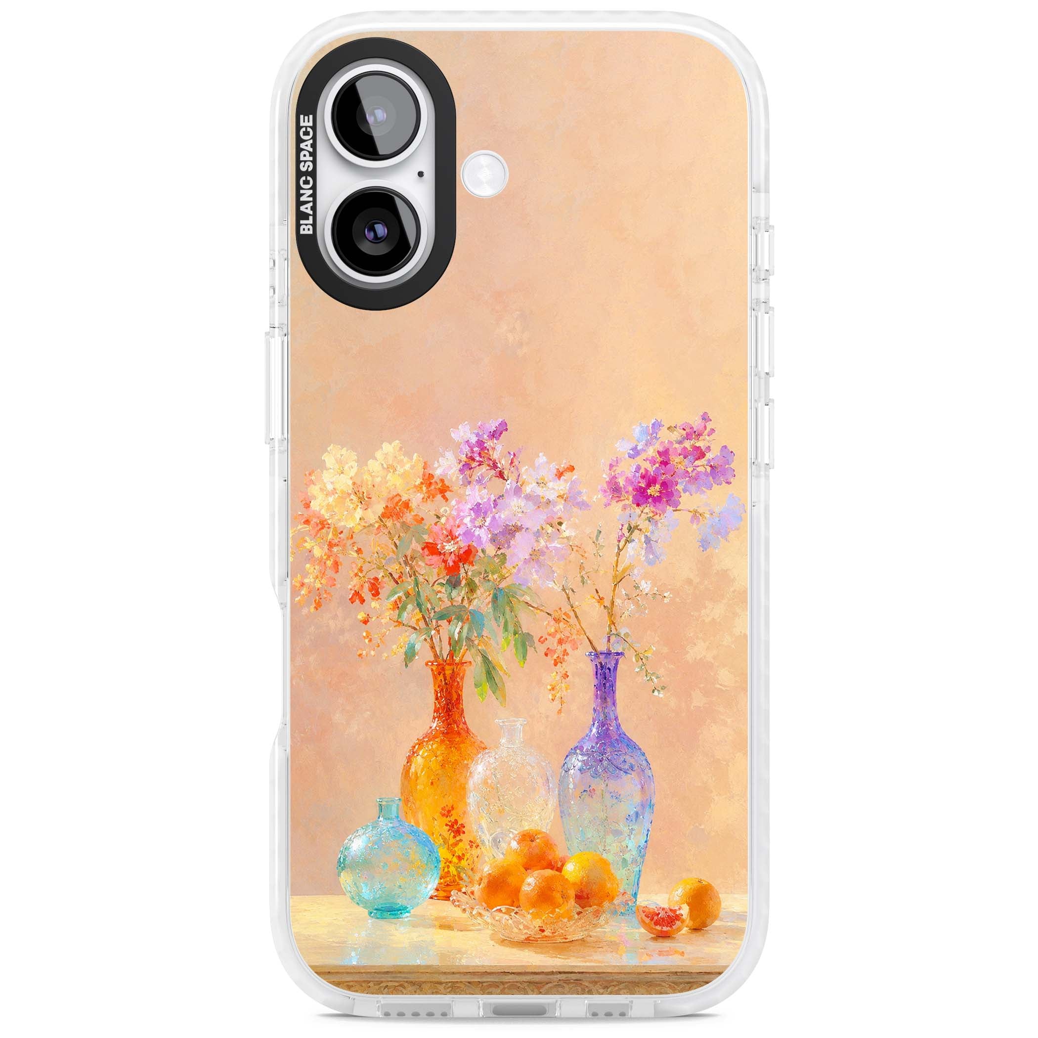 Peach Glass art iPhone case | Impact Magsafe case for iPhone 17