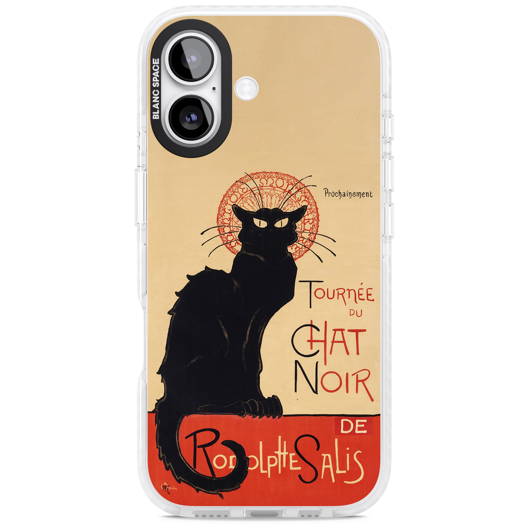 Tournee Du Chat Noir Poster iPhone 17 Impact Pro Clear Phone Case